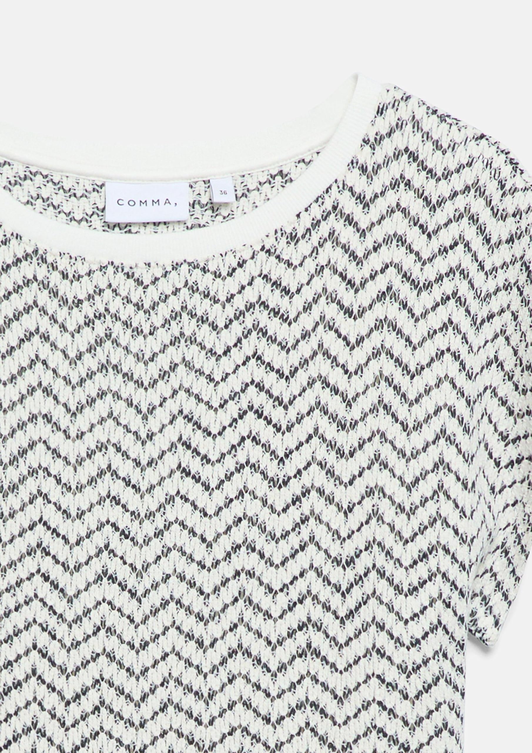 comma-sweatshirt-relaxed-fit-gr-48-rundhals-ajour image 5