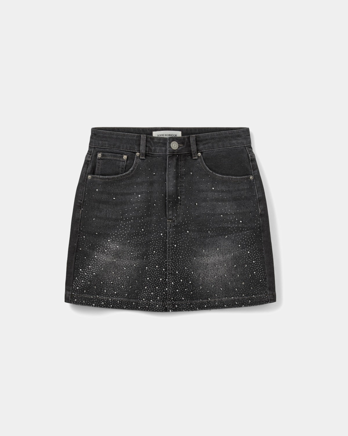 sofie-schnoor-dandysw-mini-rock-schwarz-denim image 1