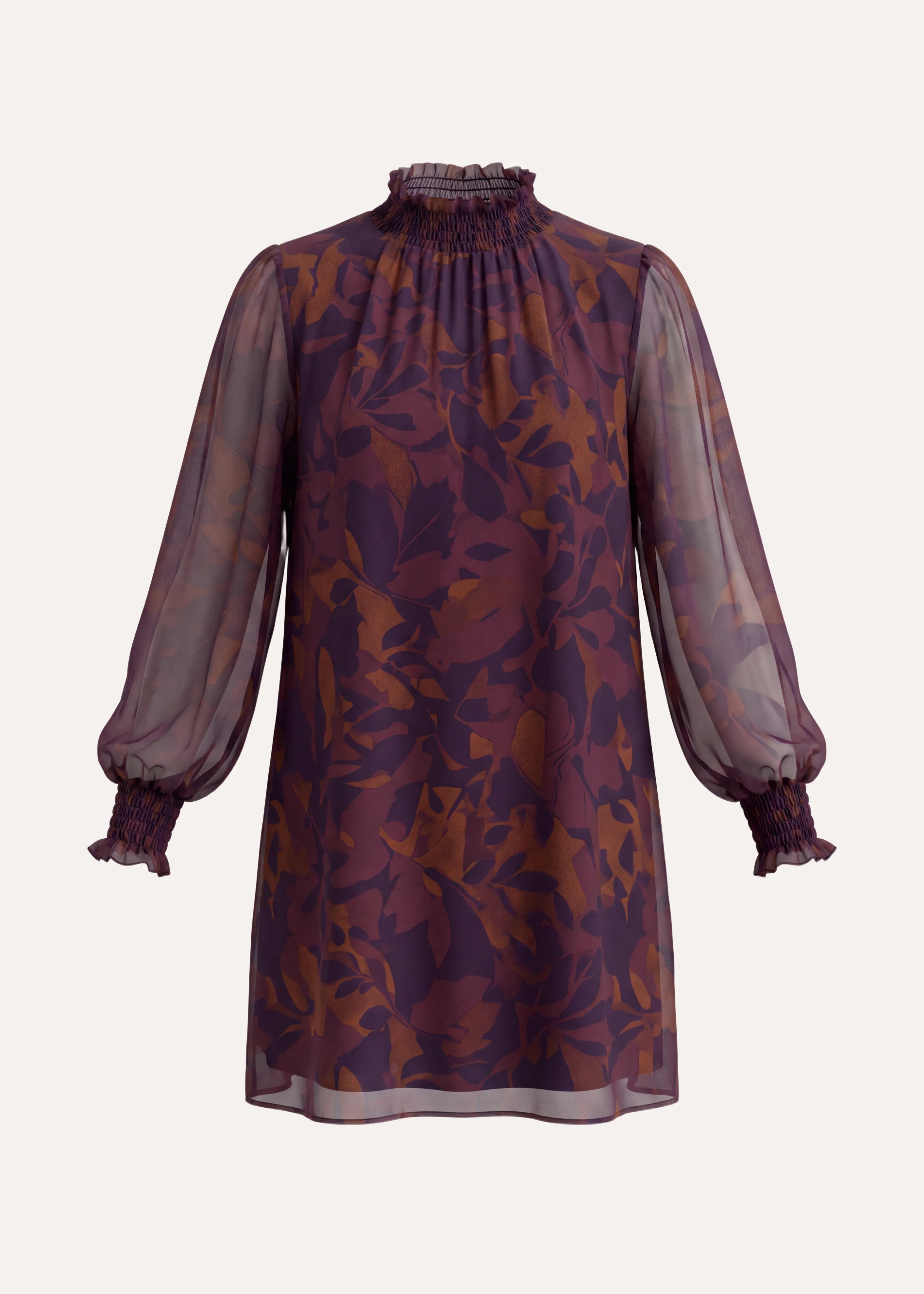 la-f-e-marabout-e-graziel-minikleid-violett-blumenmuster image 6