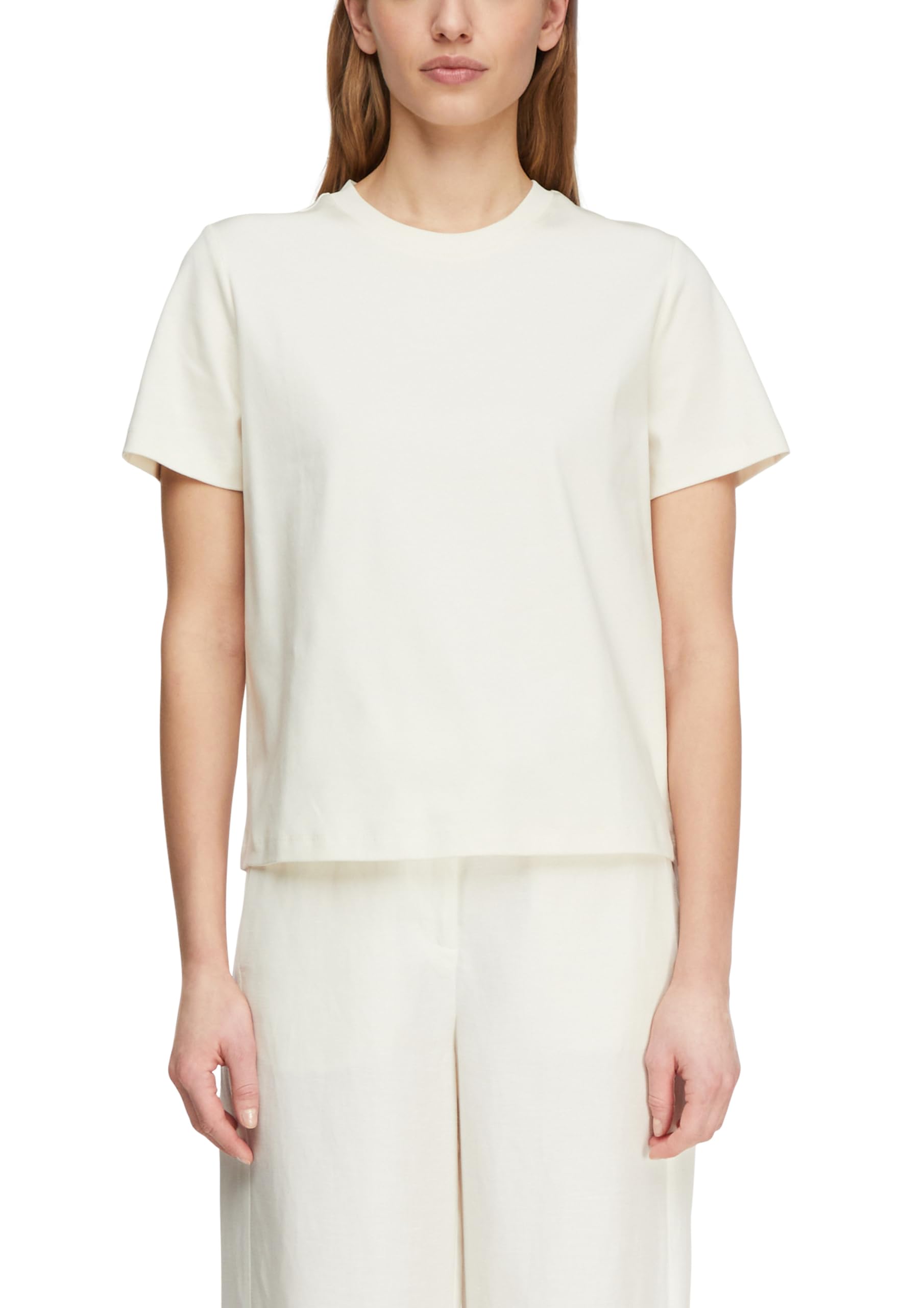 comma-basic-t-shirt-damen-top-creme-gr-38 image 8