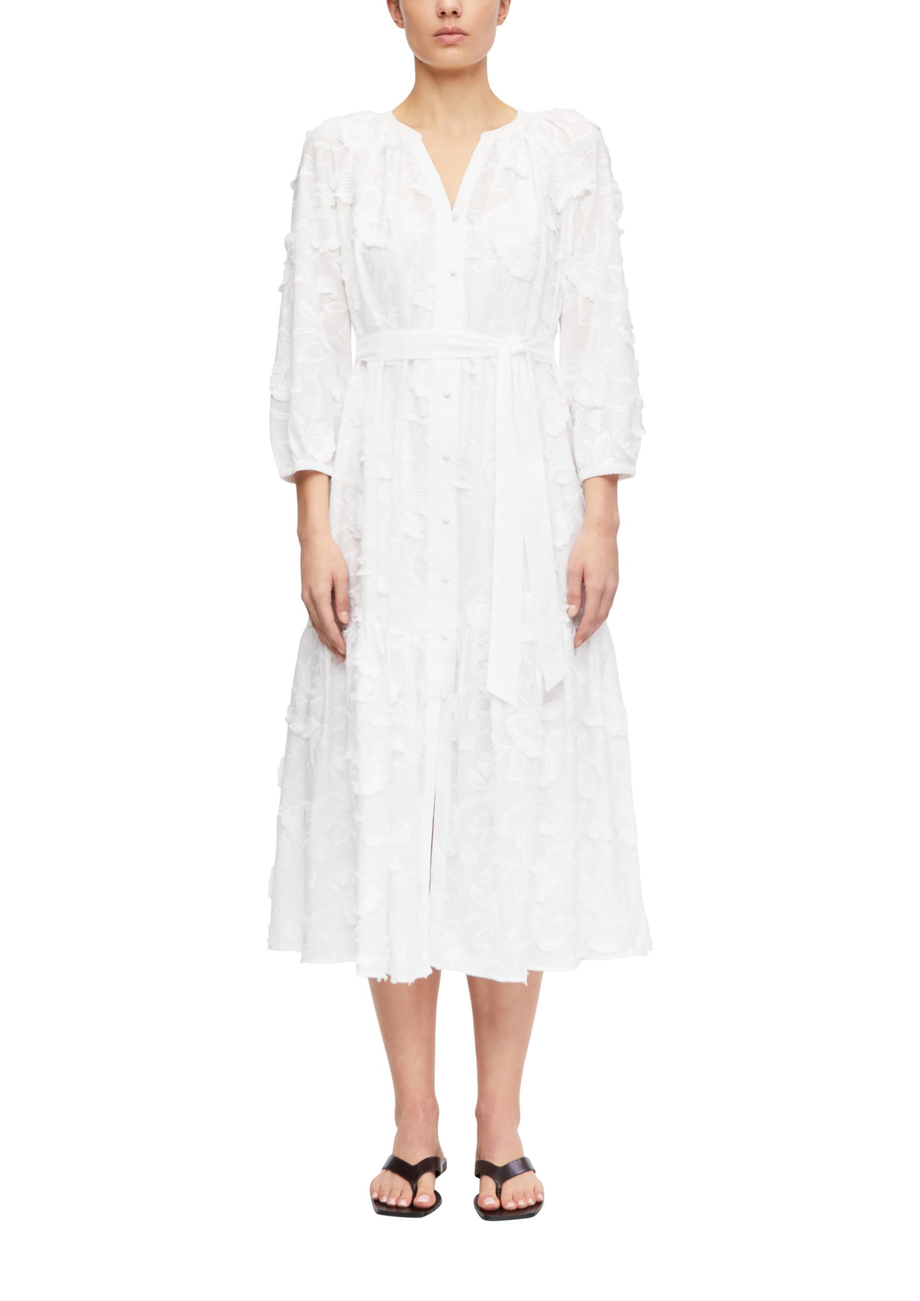 comma-midikleid-baumwoll-voile-fil-coup-floral-gr-40 image 1