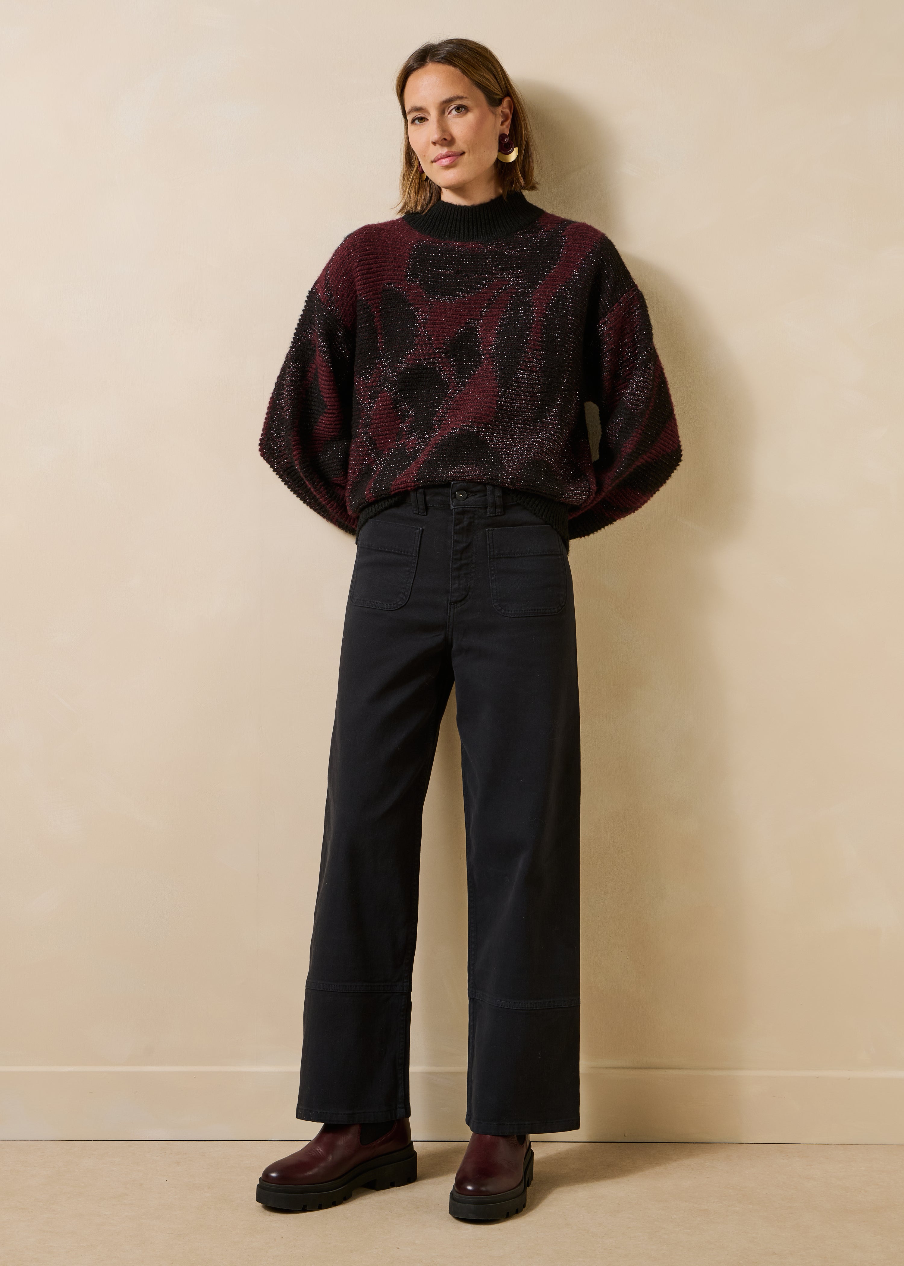 la-f-e-marabout-e-elefan-jeans-schwarz-high-waist-bio image 1