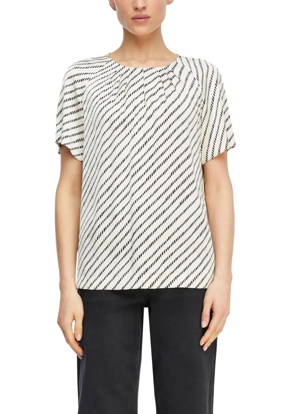 comma-bluse-satin-relaxed-all-over-gr-46 image 1