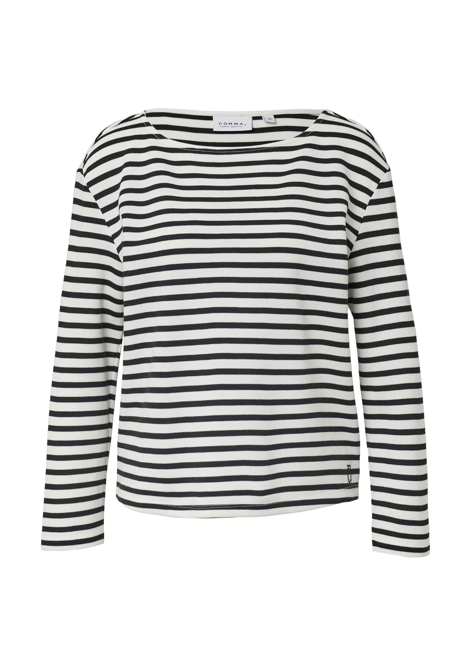 comma-sweatshirt-piqu-gestreift-gr-36-pullover image 4