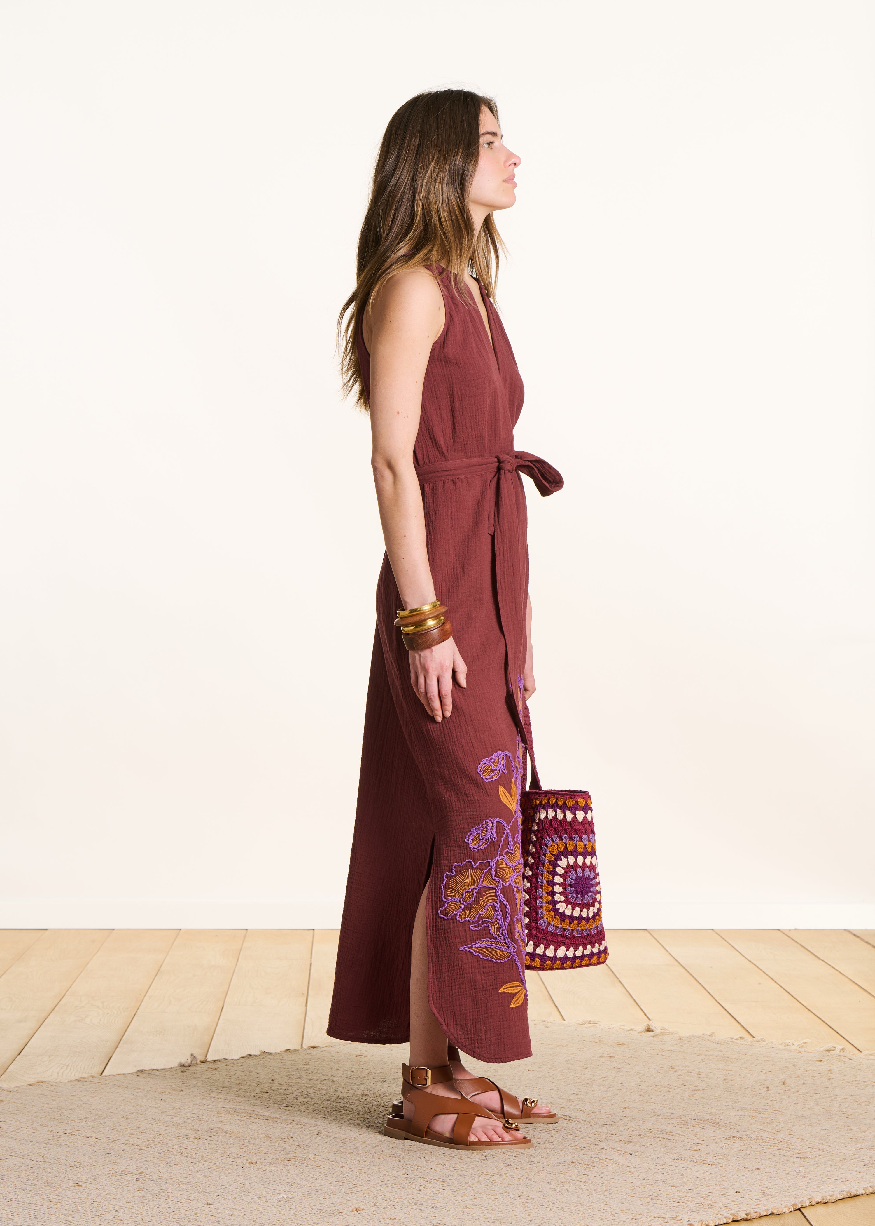 la-f-e-marabout-e-maxikleid-braun-mahogany-stickerei-36 image 2