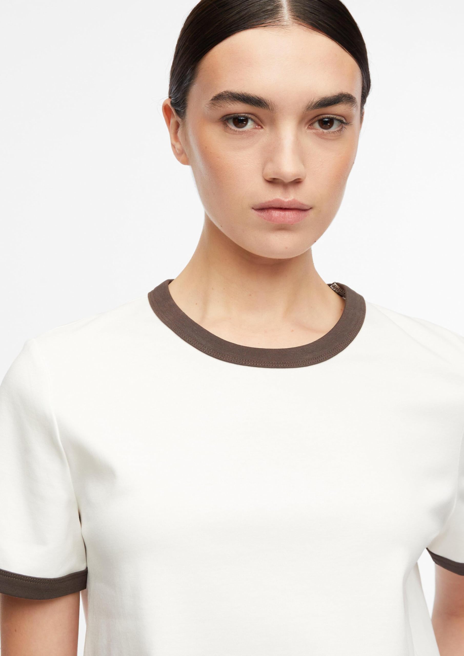 comma-t-shirt-regular-fit-gr-32-baumwolle-kontrastb-ndchen image 3