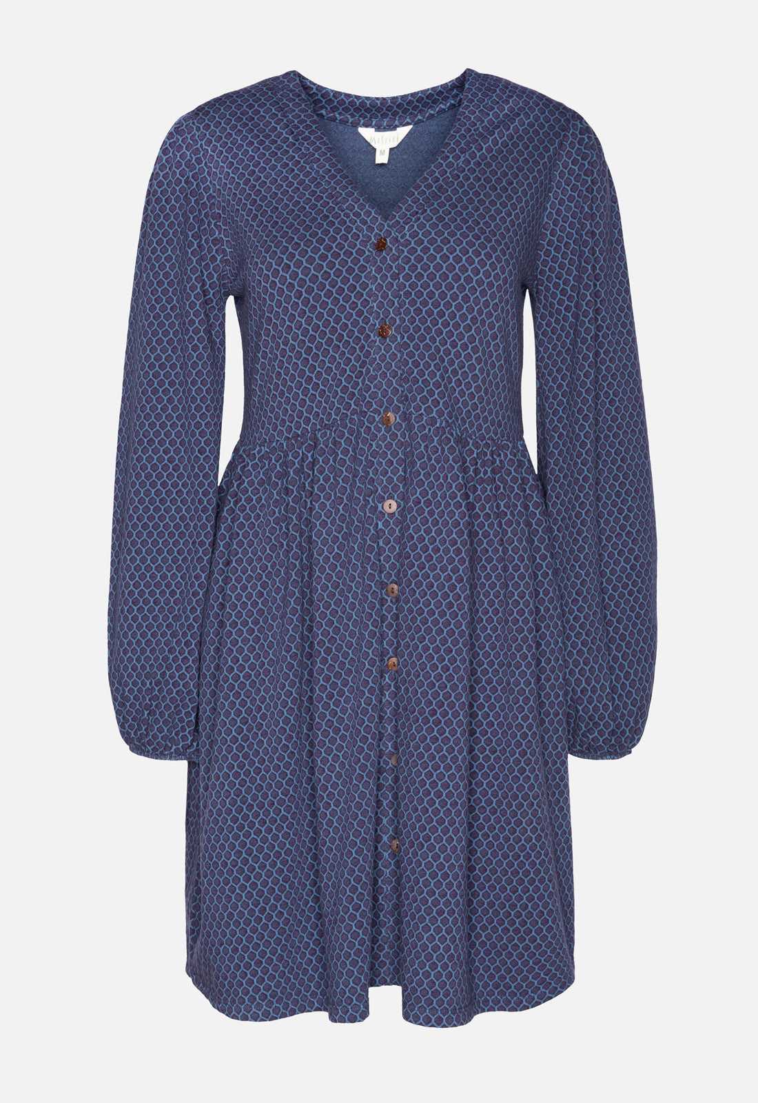 moshiki-dress-i-101-g8-kleid-blue-jacquard-v-ausschnitt image 2