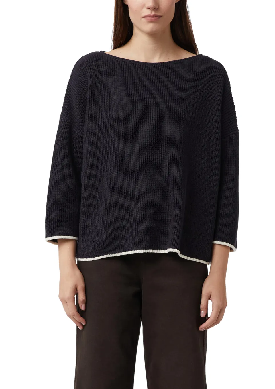 comma-knitwear-pullover-boxy-fit-blau-gr-e-40-strick image 1