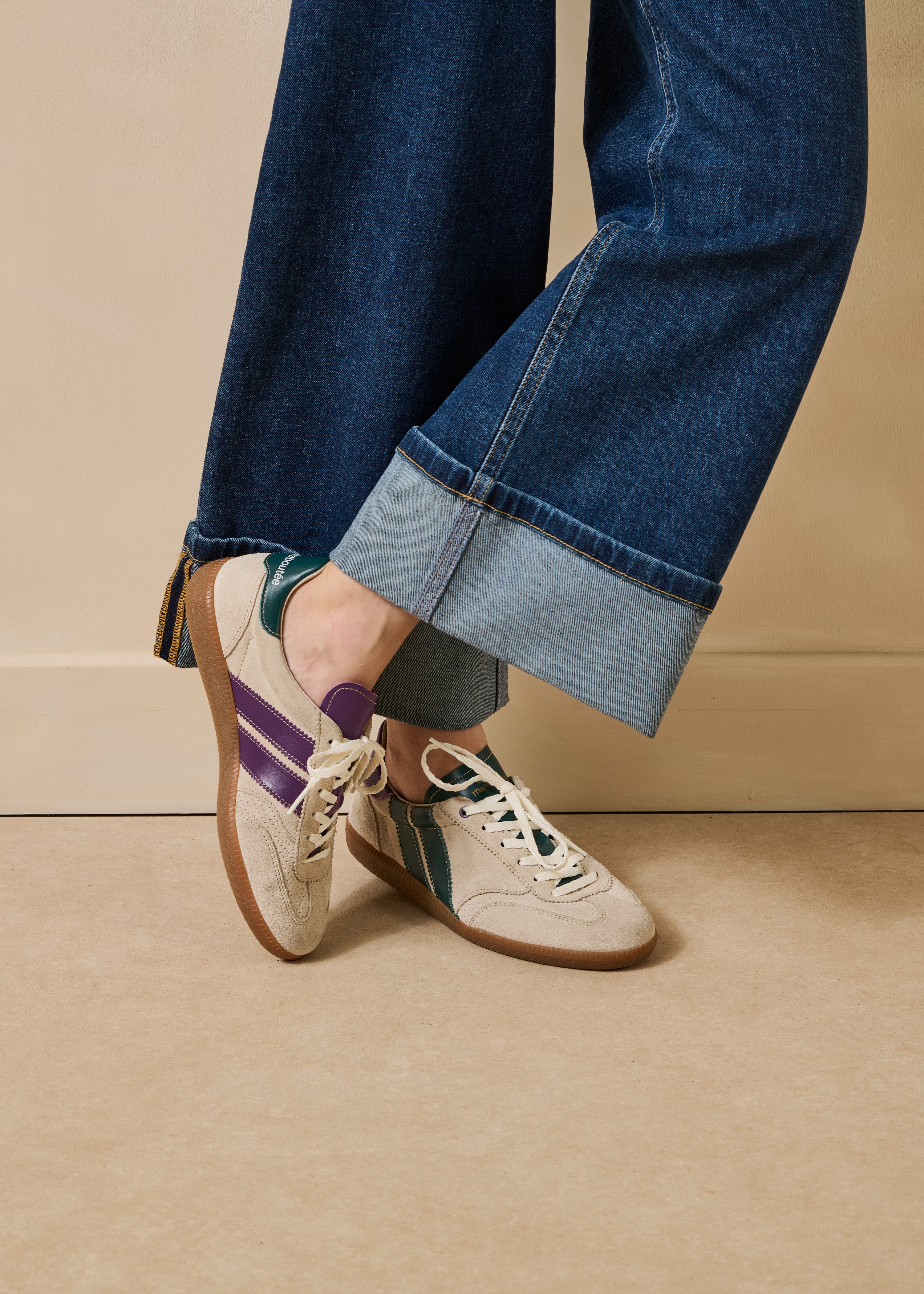 la-f-e-marabout-e-dulse-sneaker-beige-leder-retro image 1