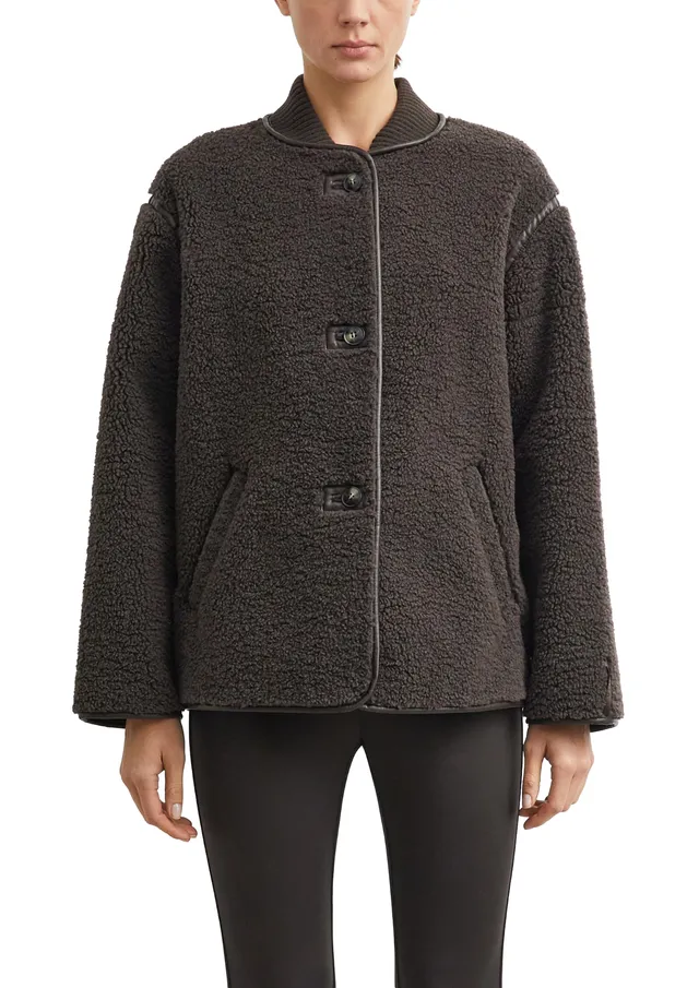 comma-outdoor-jacke-teddy-pl-sch-boyfriend-xs-kurz image 1