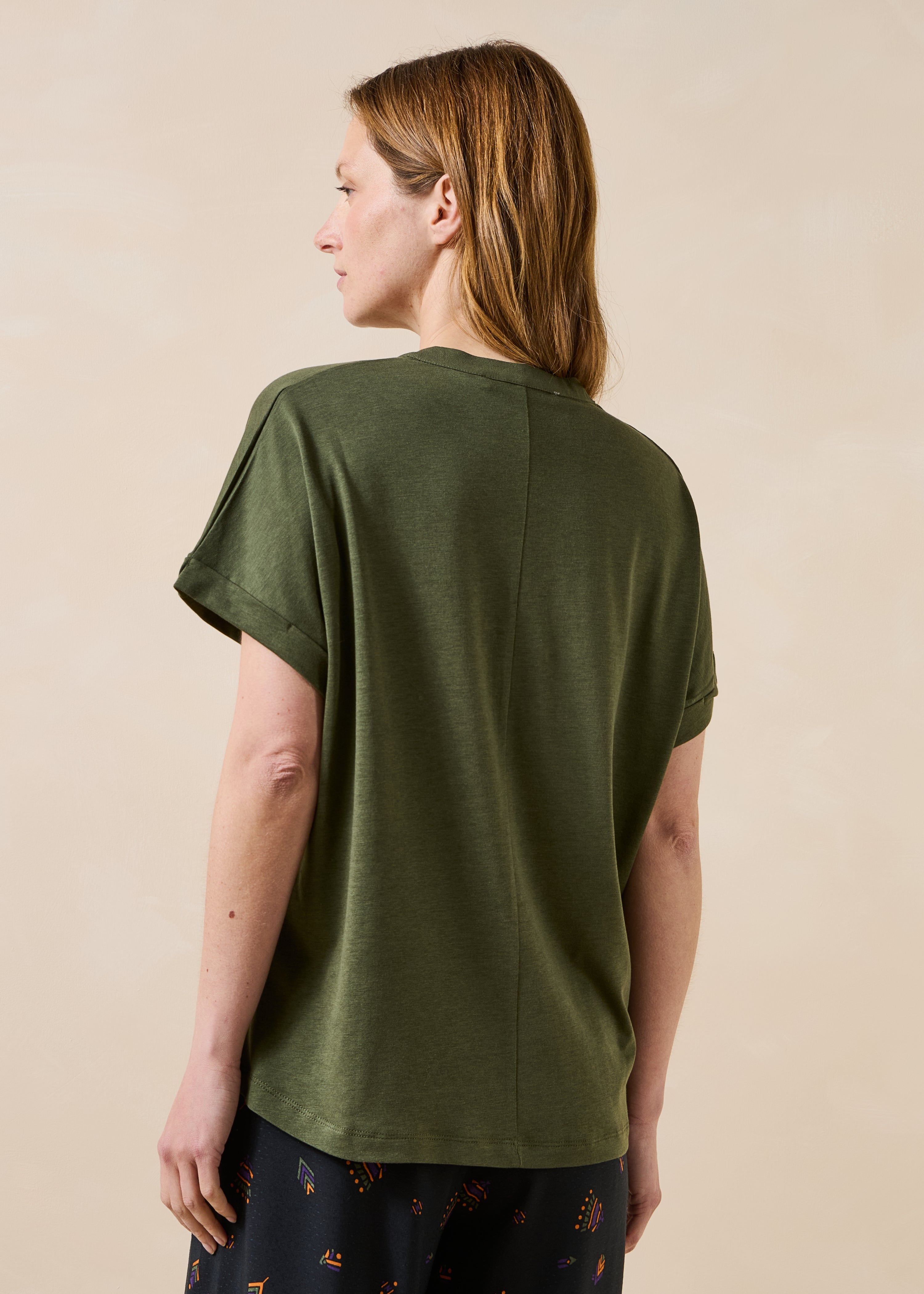 la-f-e-marabout-e-fanta-t-shirt-khaki-kurzarm-bi-material image 3