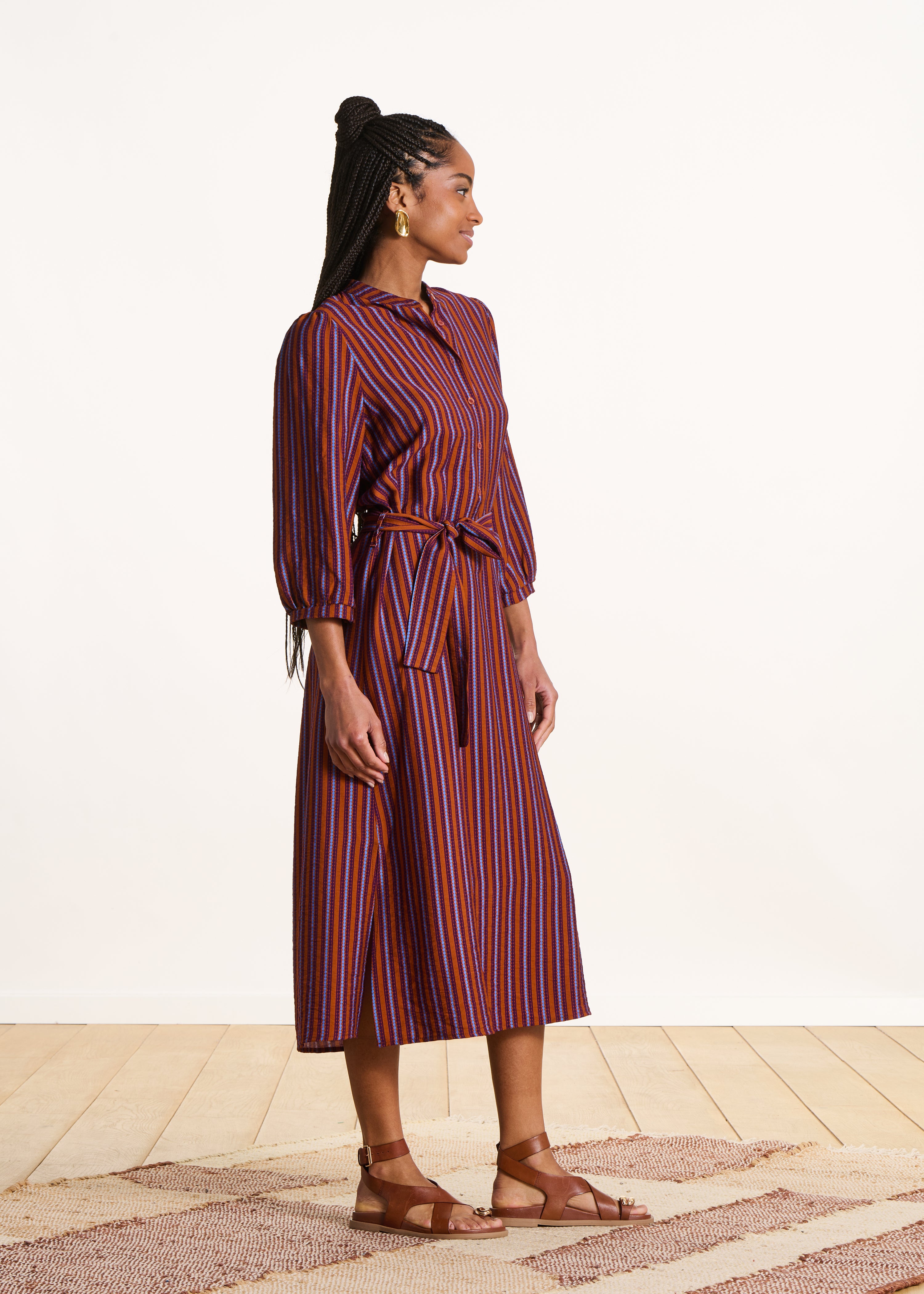 la-f-e-marabout-e-squido-midikleid-gestreift-lila-orange image 2