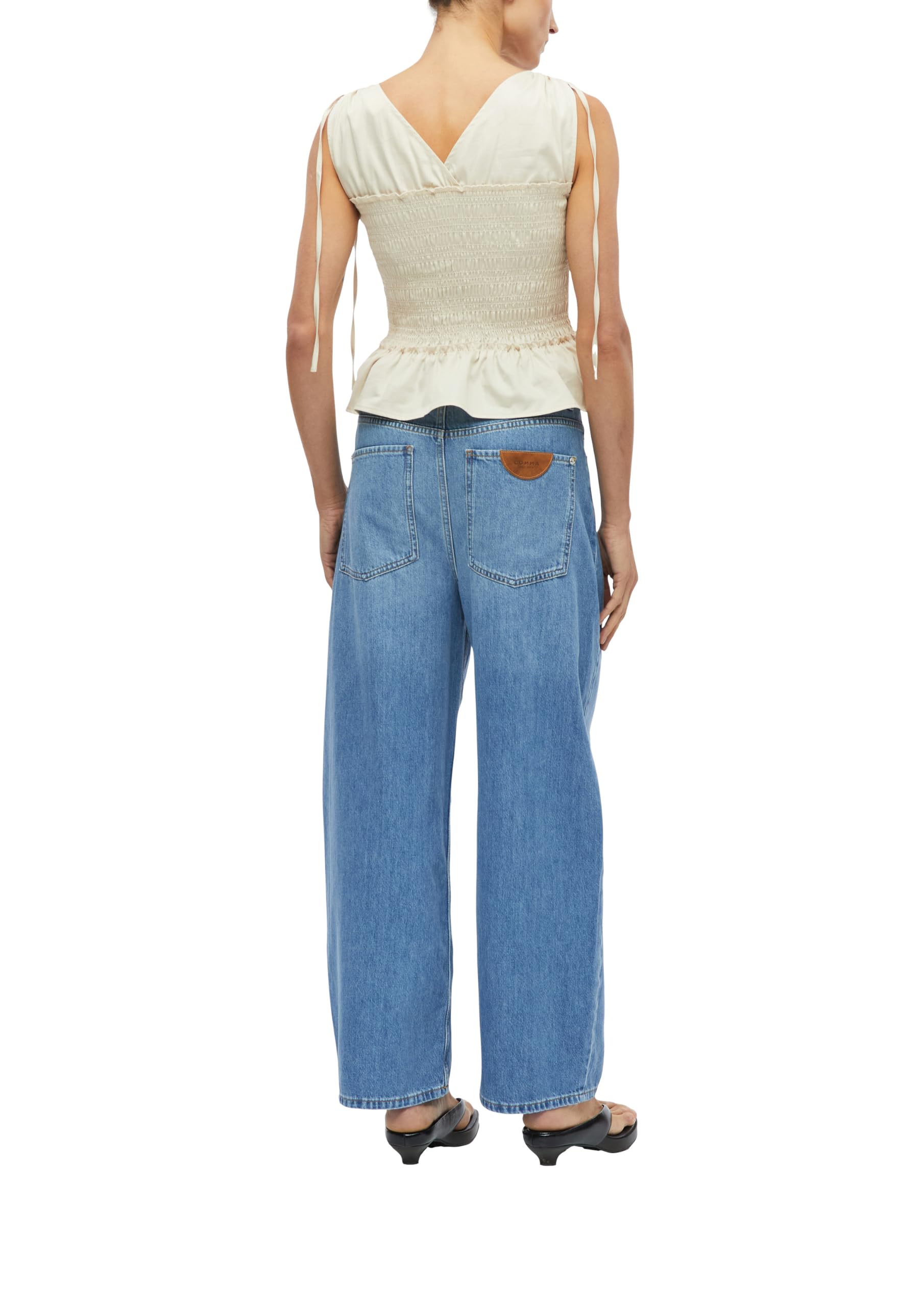 comma-jeans-barrel-leg-mid-rise-gr-e-38-blau image 2