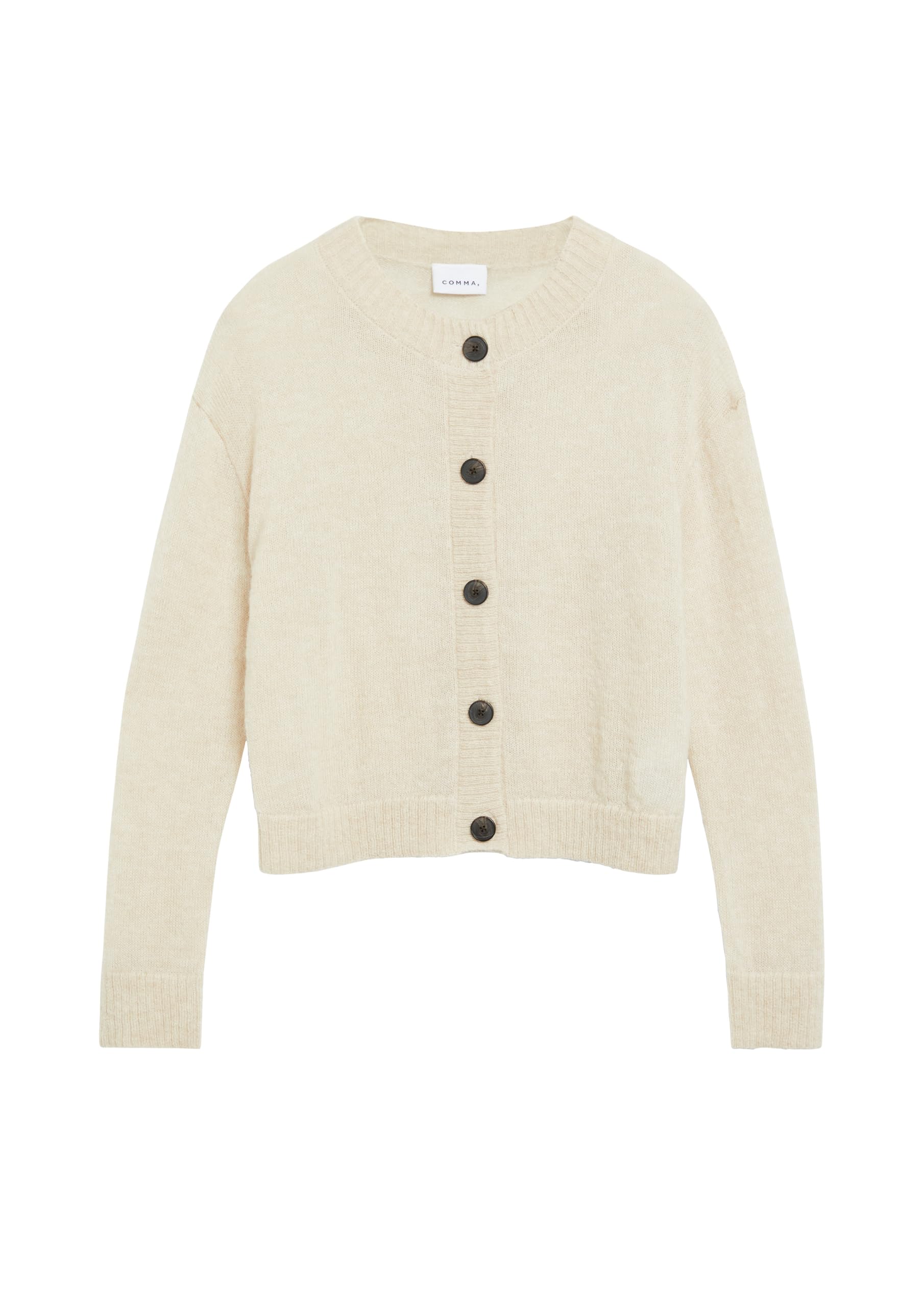 comma-jackets-strickjacke-alpaka-mix-gr-e-34-rundhals image 4