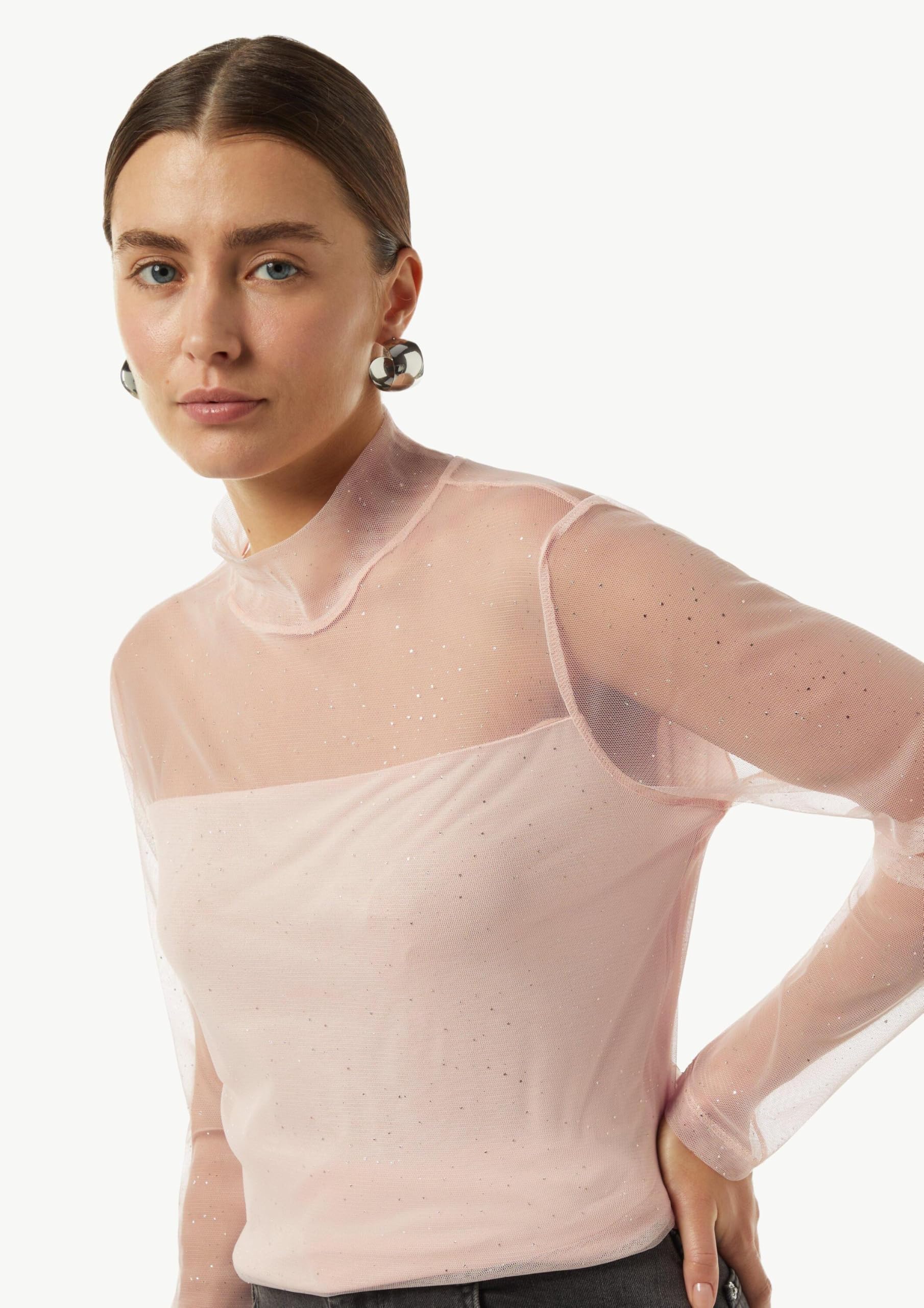 comma-mesh-longsleeve-glitzer-details-langarm image 2