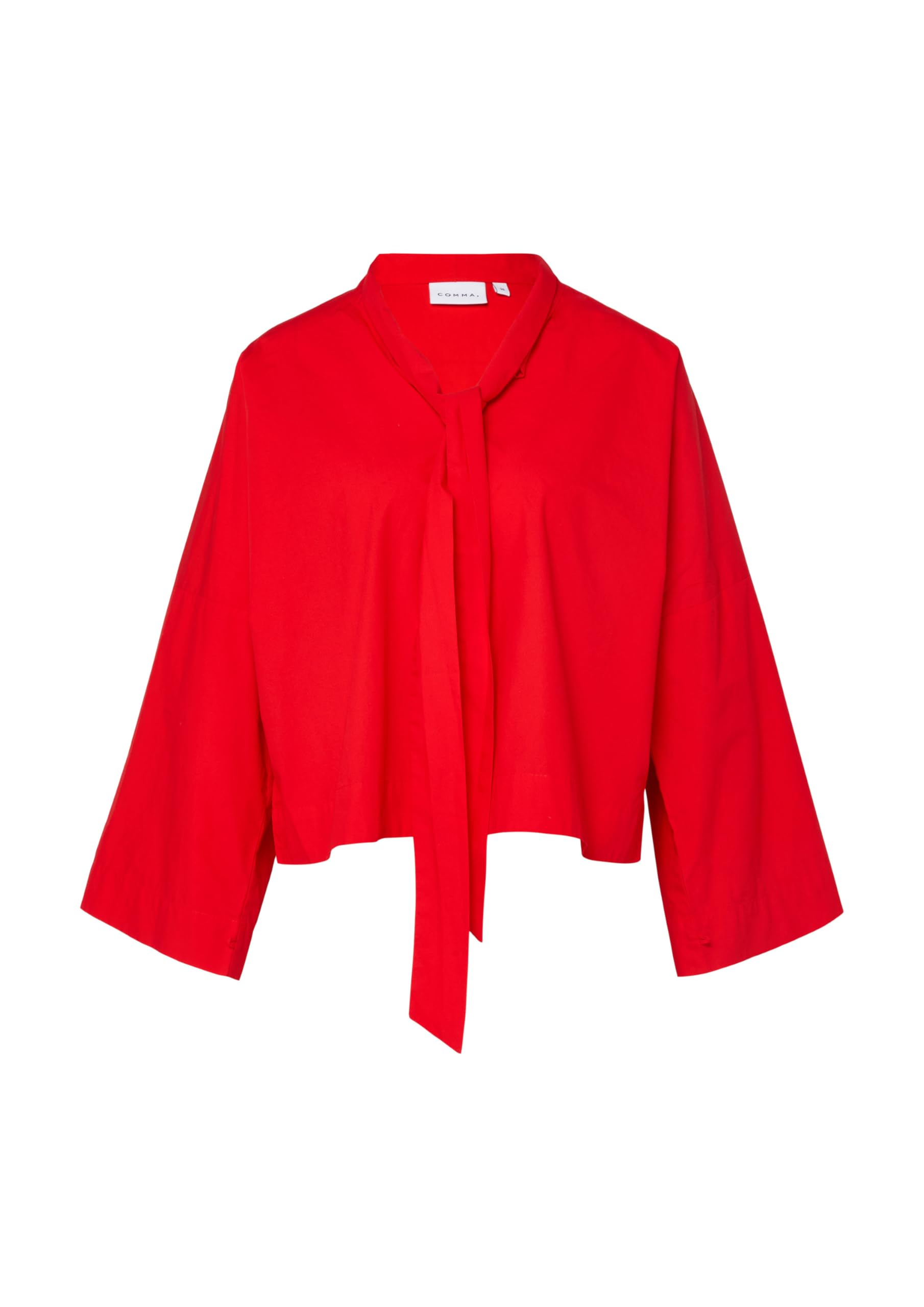 comma-damen-bluse-stehkragen-loose-fit-bindeschleife-gr-36 image 4