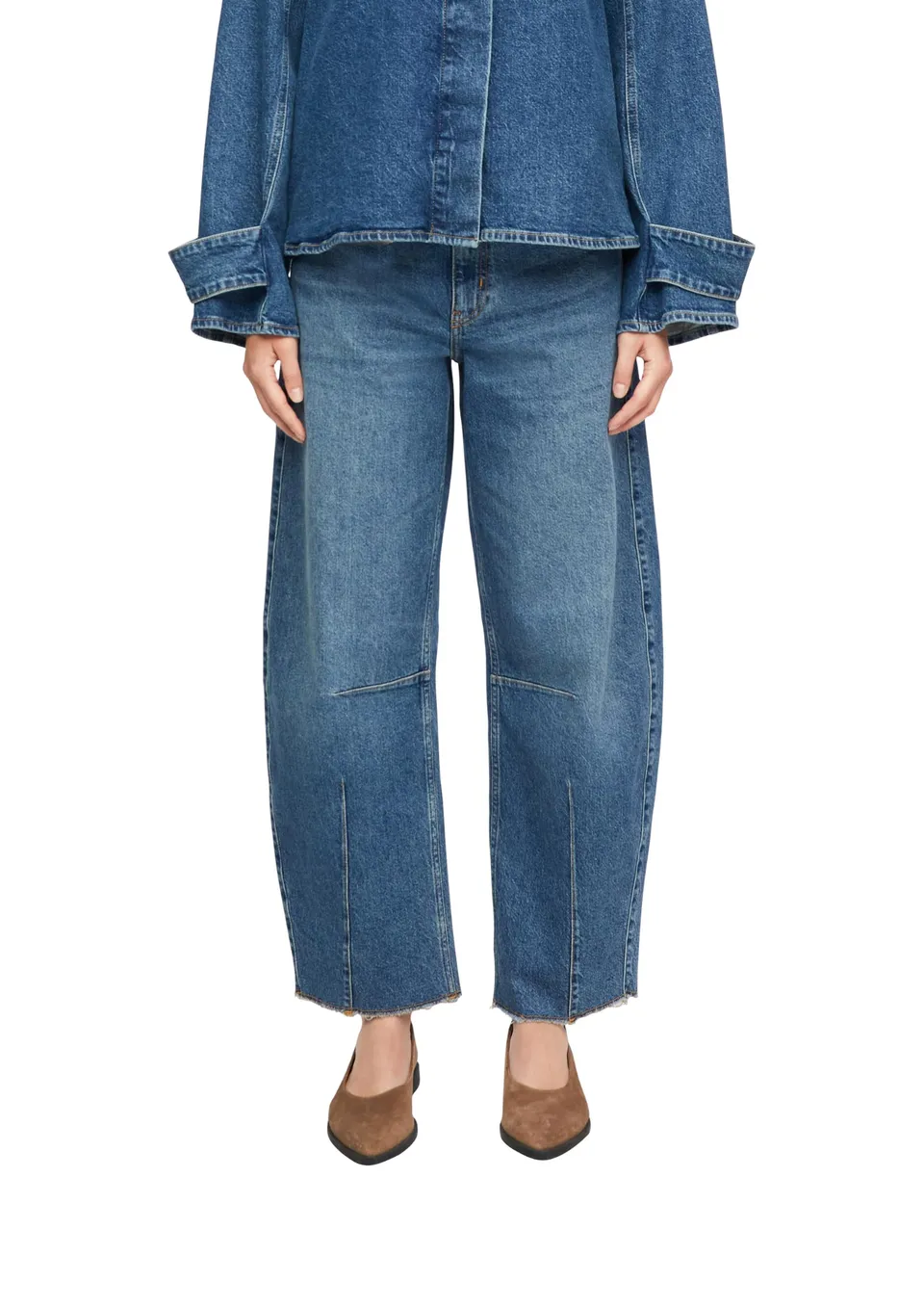 comma-barrel-leg-jeans-hose-damen-denim image 1