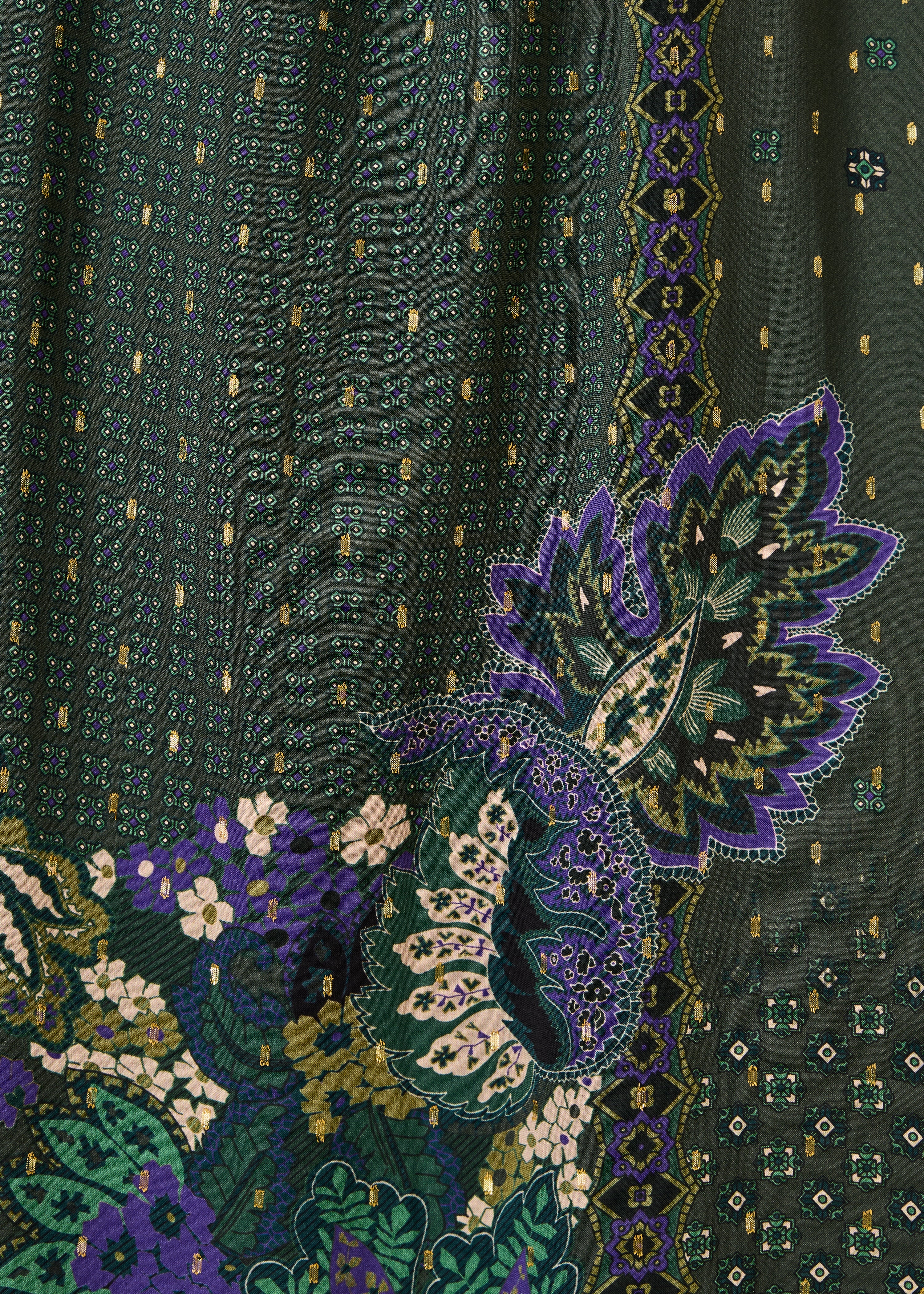 la-f-e-marabout-e-genoa-kleid-gr-n-print-gold-gr-36 image 3