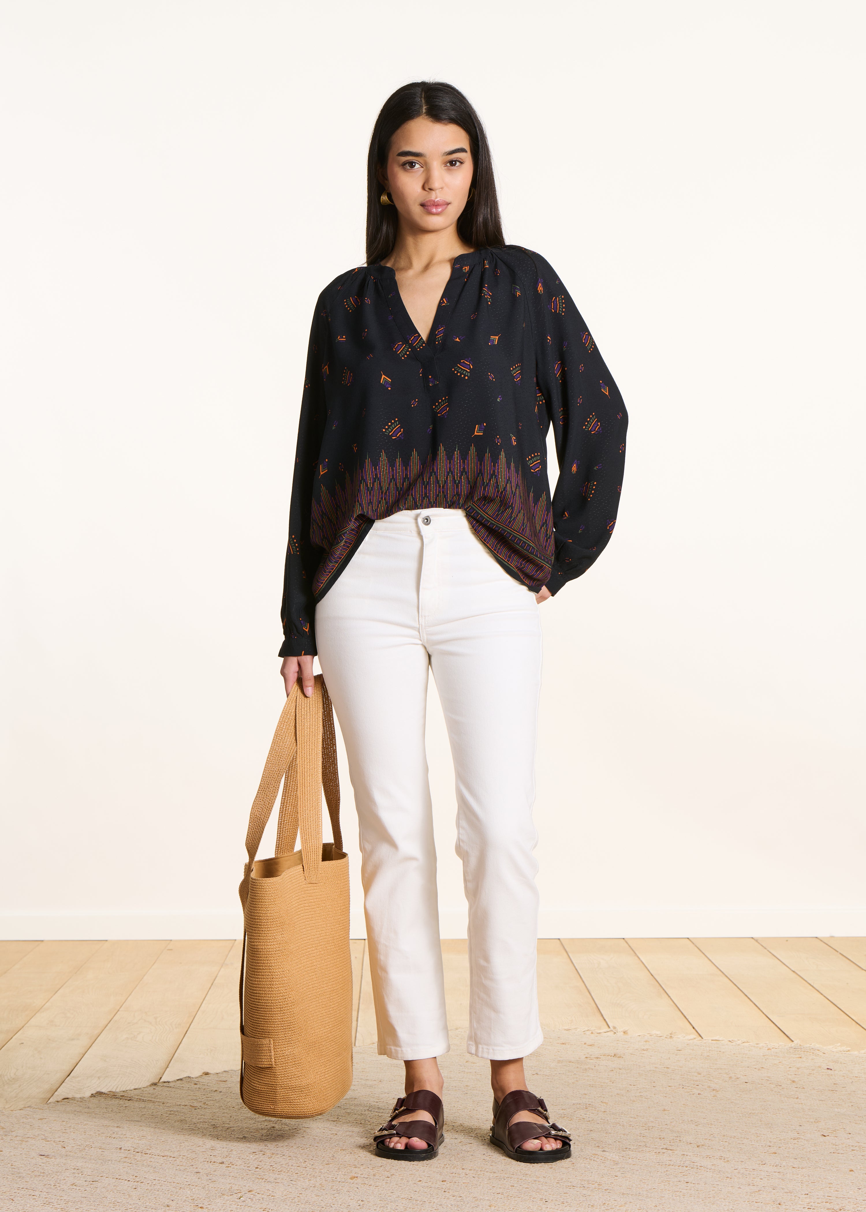 la-f-e-marabout-e-top-schwarz-print-gr-38 image 2