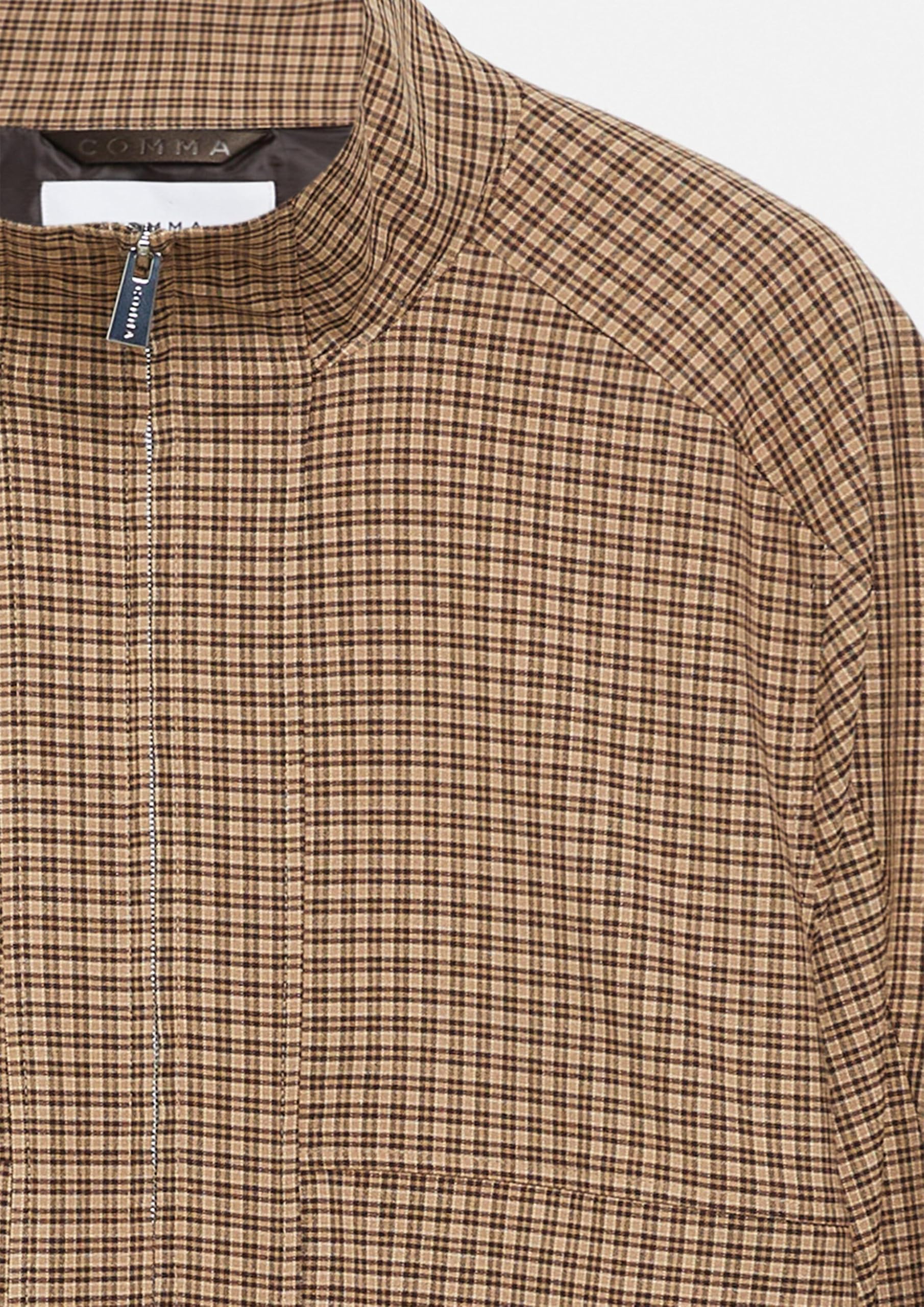 comma-blousonjacke-karo-stehkragen-jacke-gr-e-38 image 5