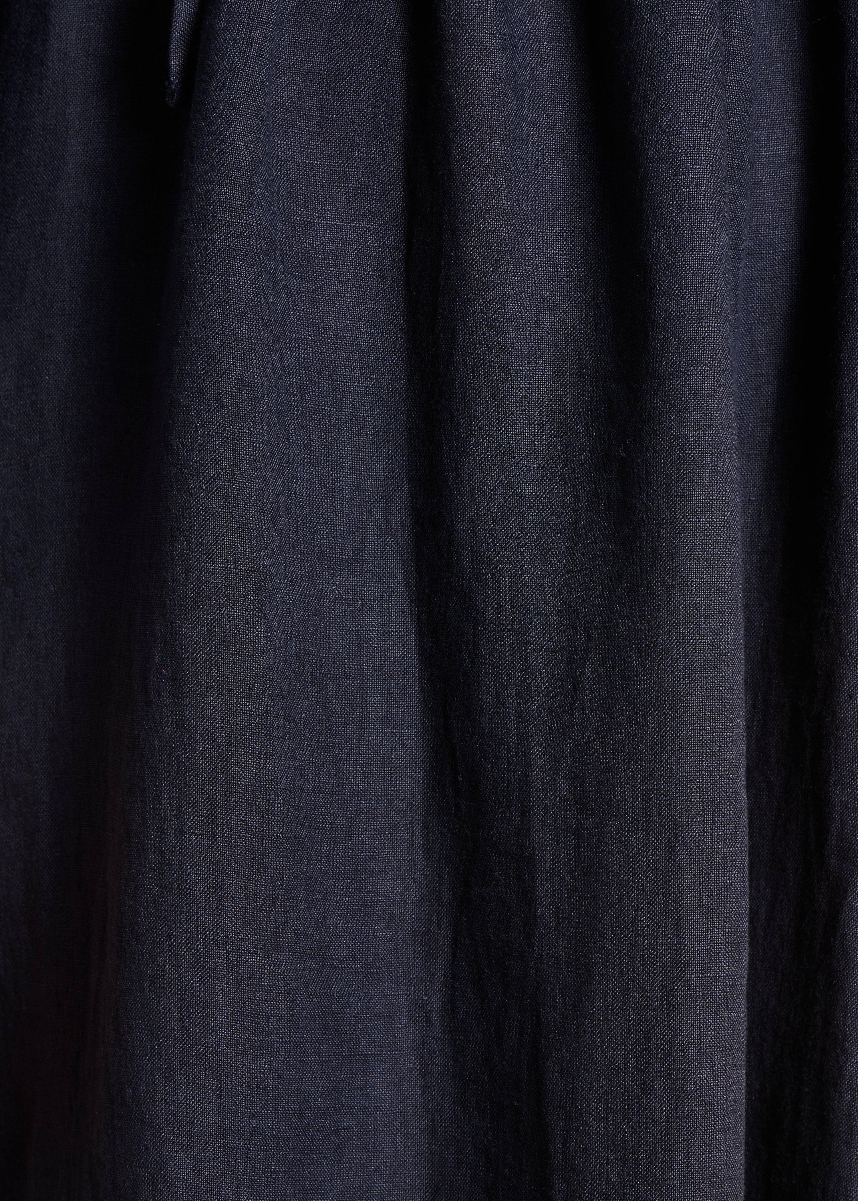 la-f-e-marabout-e-robes-kleid-dunkelblau-leinen-langarm image 3