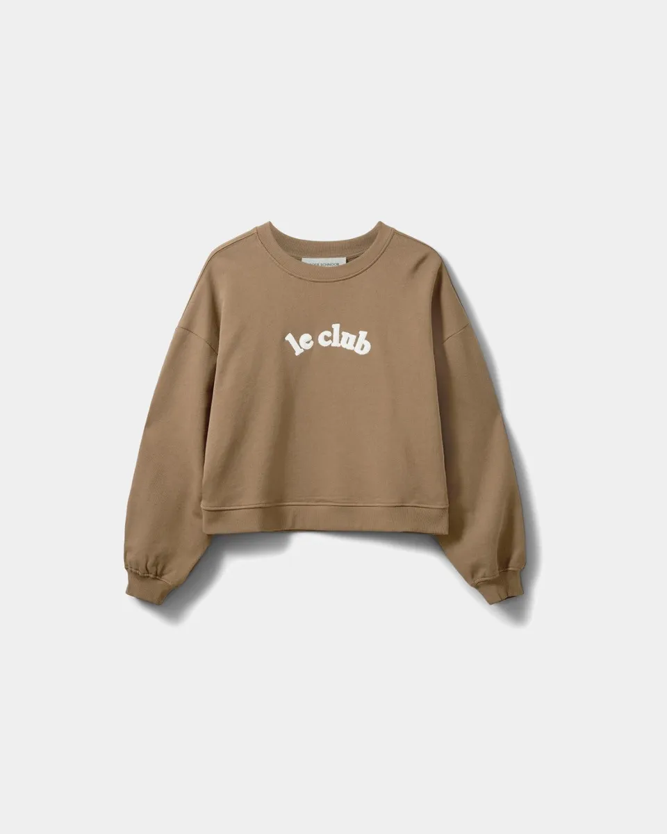 sofie-schnoor-women-elinsw-sweatshirt-cropped-camel-baumwolle image 1