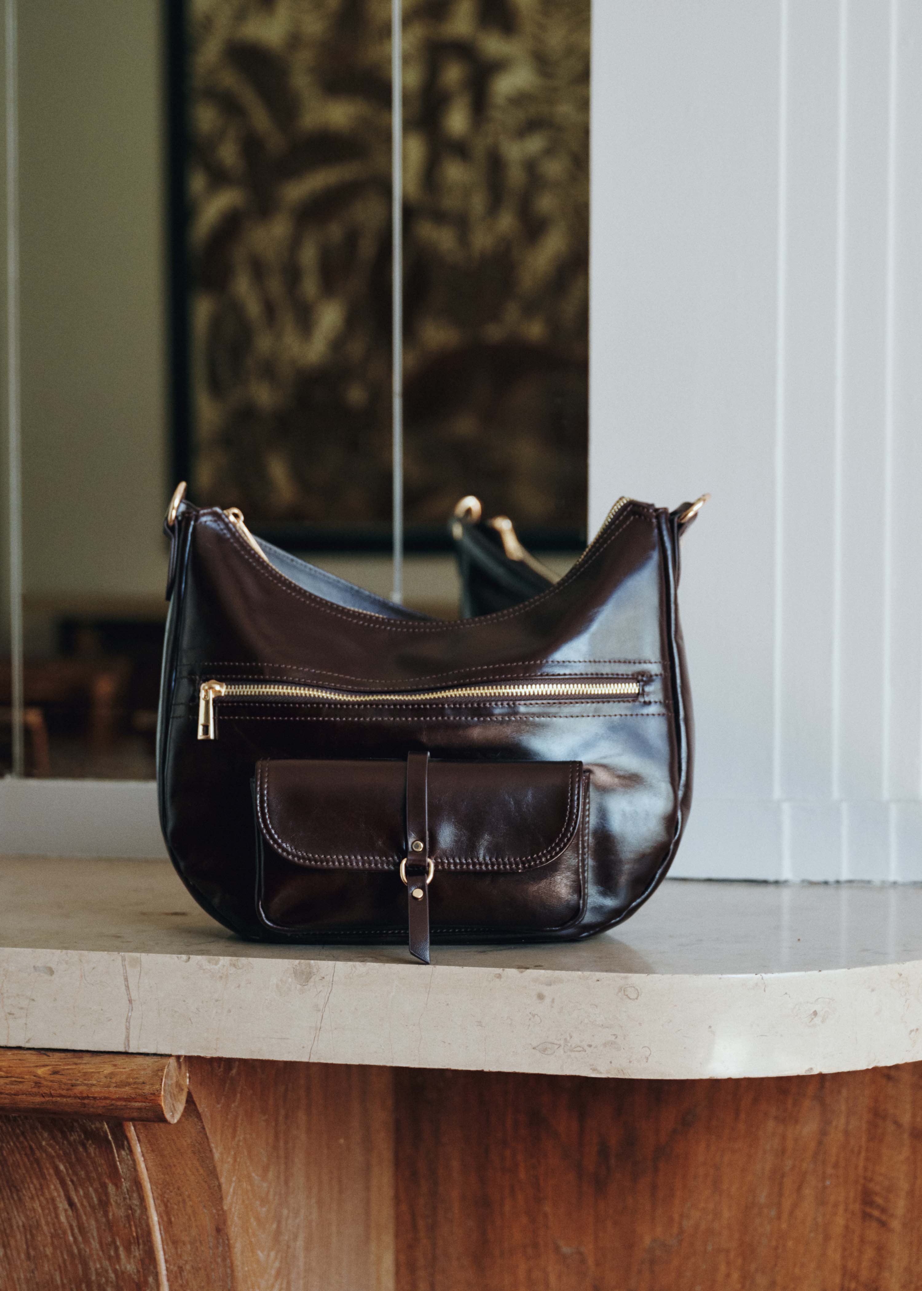 la-f-e-marabout-e-gluban-handtasche-braun-leder image 1