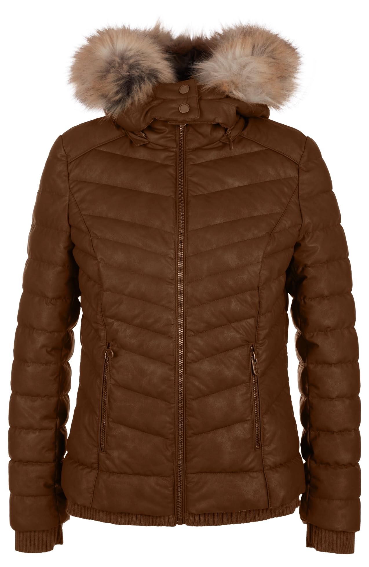 comma-jacke-damen-44-beige-stepp-optik-kurz-mit-kapuze image 7