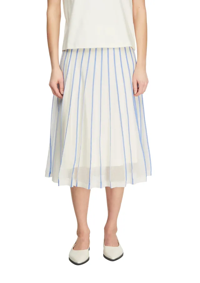 comma-skirts-gestrickter-rock-plissee-optik-elastischer-bund image 1