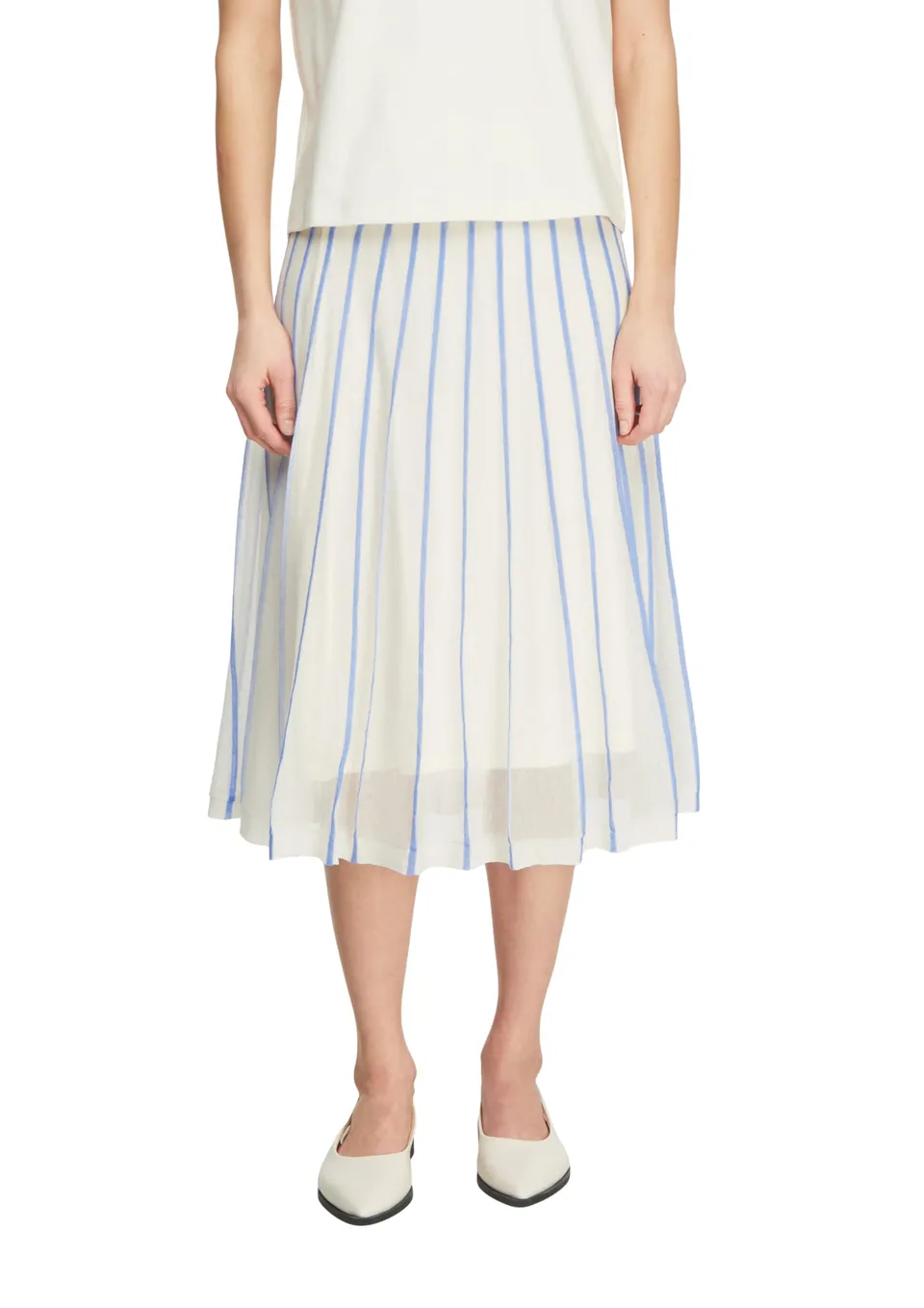 comma-skirts-gestrickter-rock-plissee-optik-elastischer-bund image 1