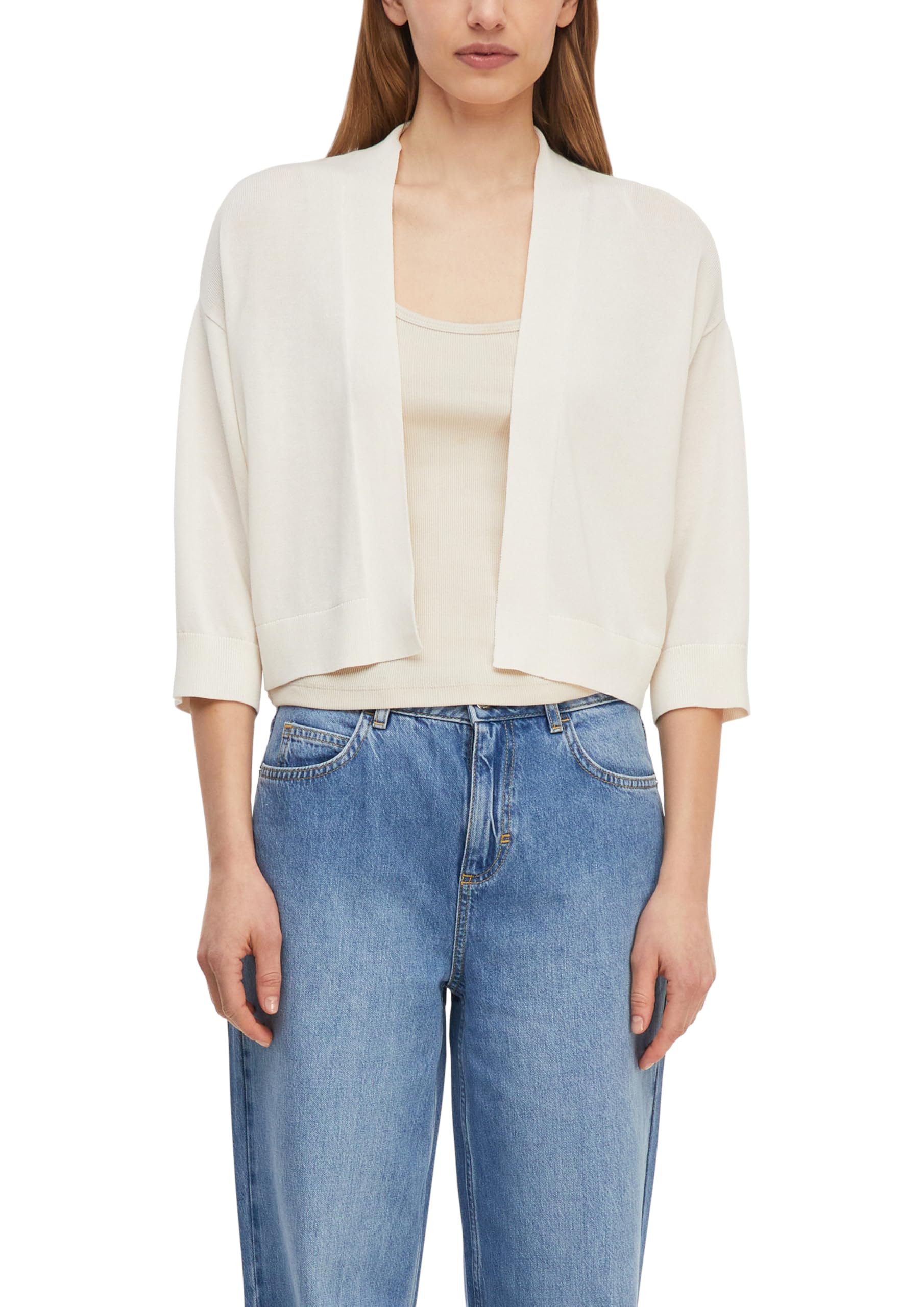comma-strickjacke-damen-wei-3-4-rmel-relaxed-fit image 8