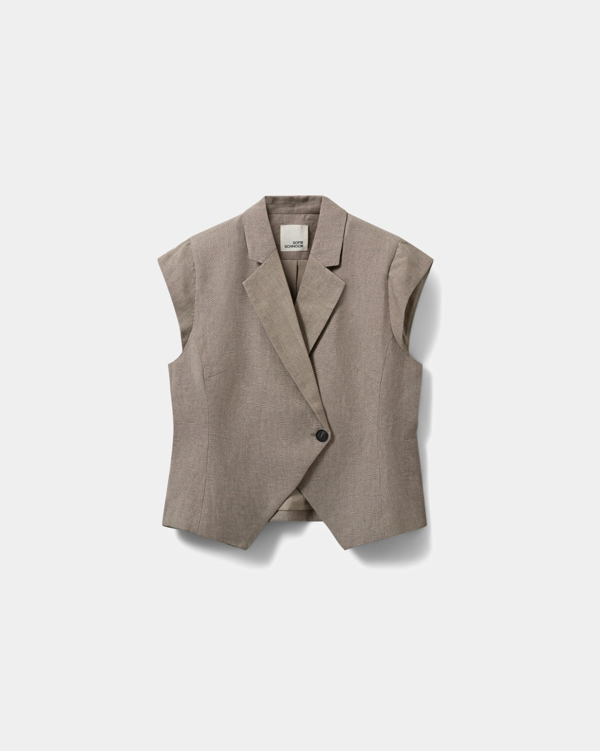 sofie-schnoor-women-majsesw-leinen-blazer-dark-sand-56-leinen image 1