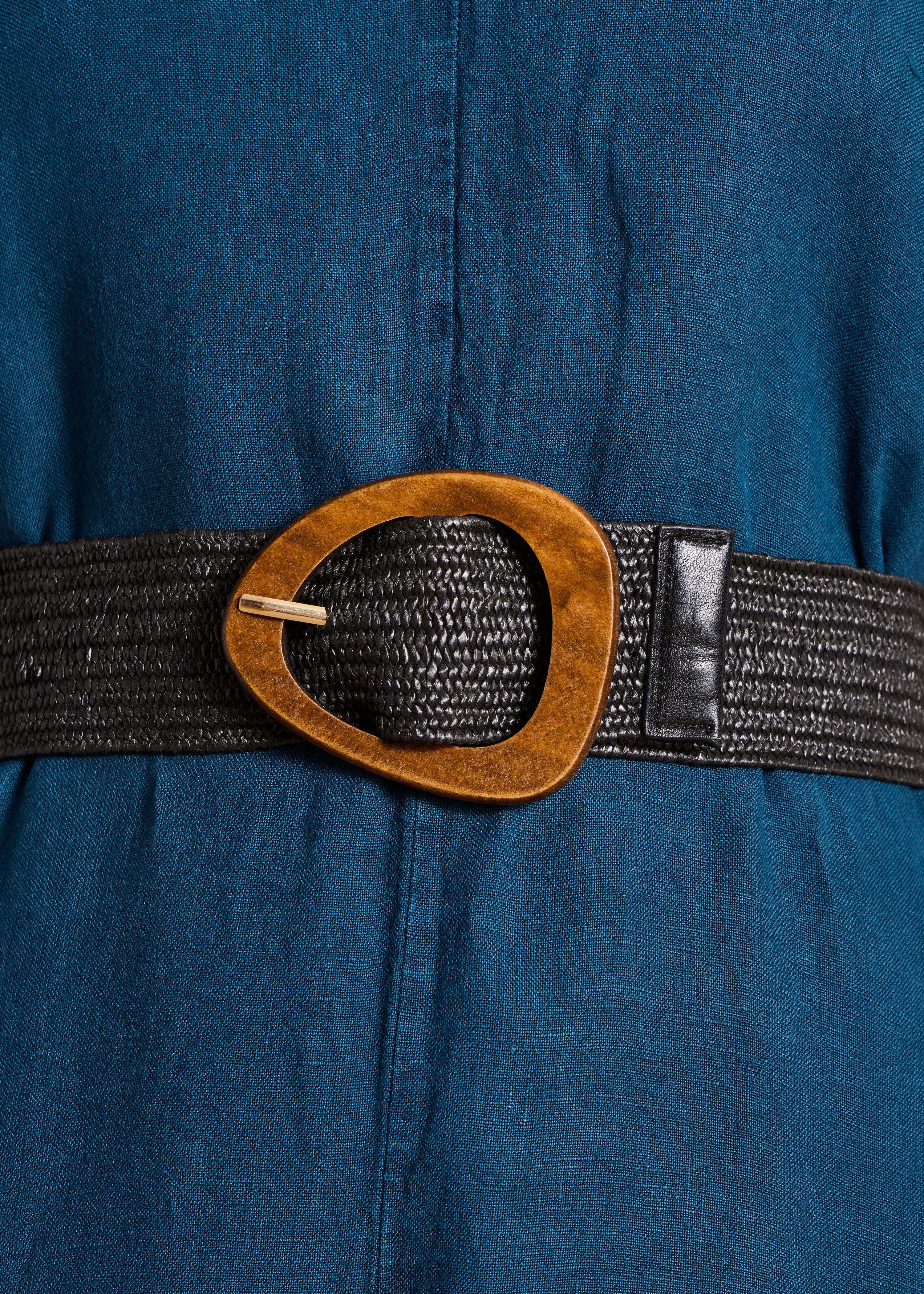 la-f-e-marabout-e-accessoires-g-rtel-schwarz-elastisch-holz-schnalle image 2