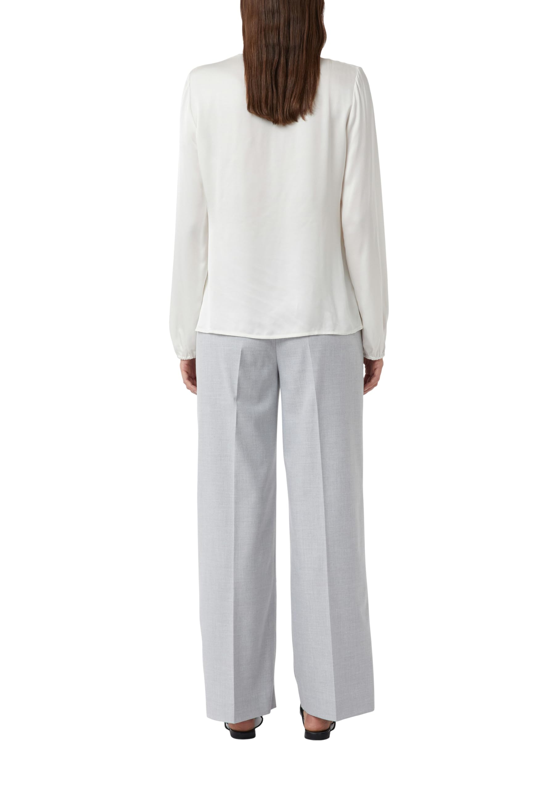 comma-blouses-satinierte-bluse-mit-raffung-gr-44 image 2