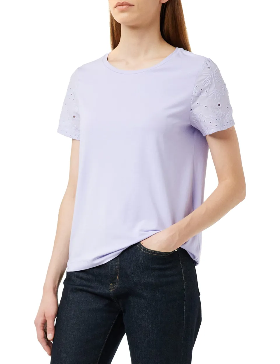 comma-t-shirt-basic-shirt-kurzarm-damen-shirt image 1