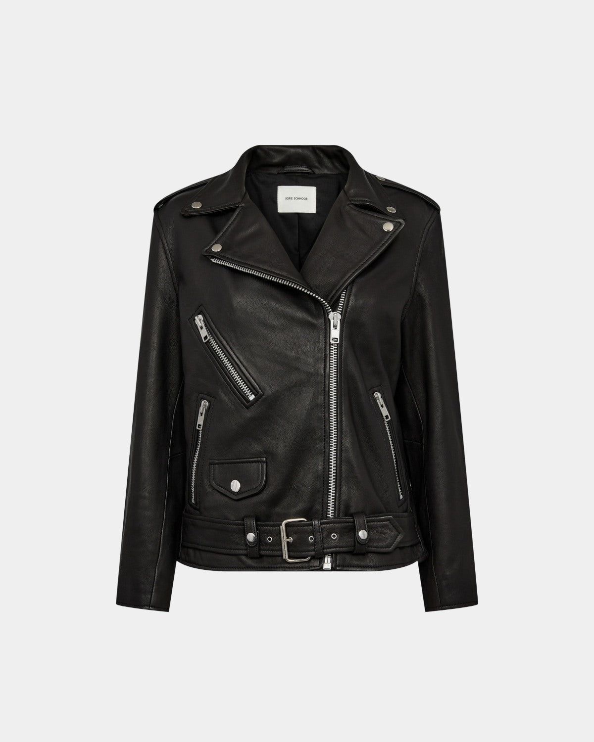 sofie-schnoor-lemosw-lederjacke-schwarz-34-lammleder image 1