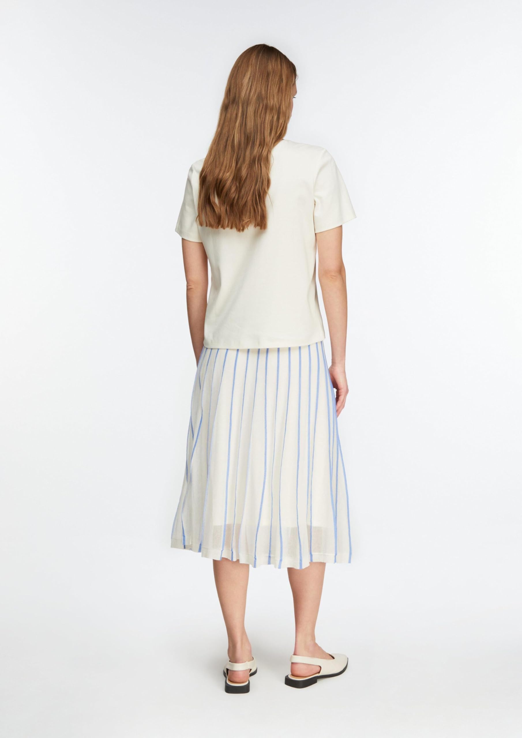 comma-skirts-gestrickter-rock-plissee-optik-elastischer-bund image 7