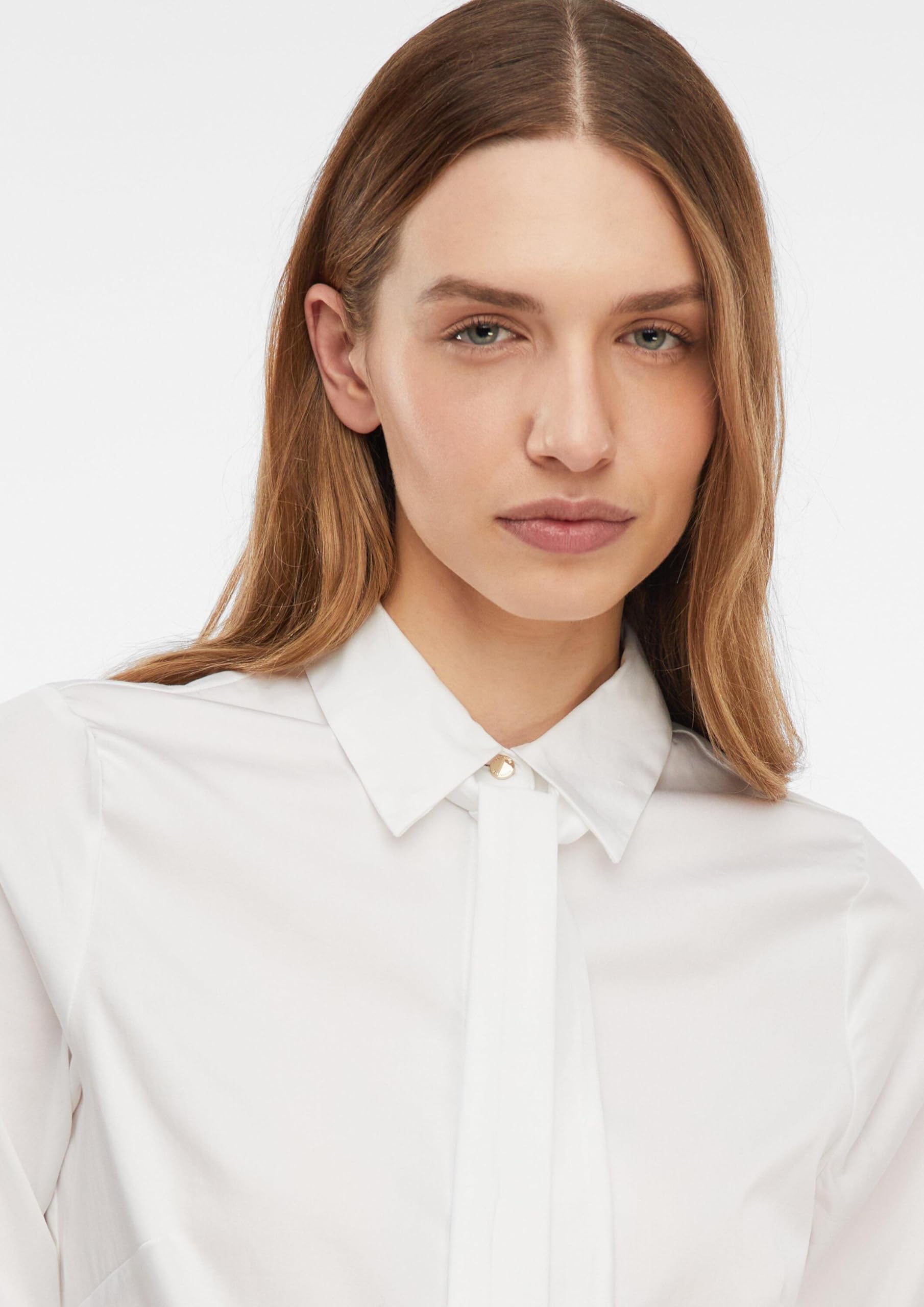 comma-bluse-stretch-popeline-bindekragen-gr-44-krawatte image 3