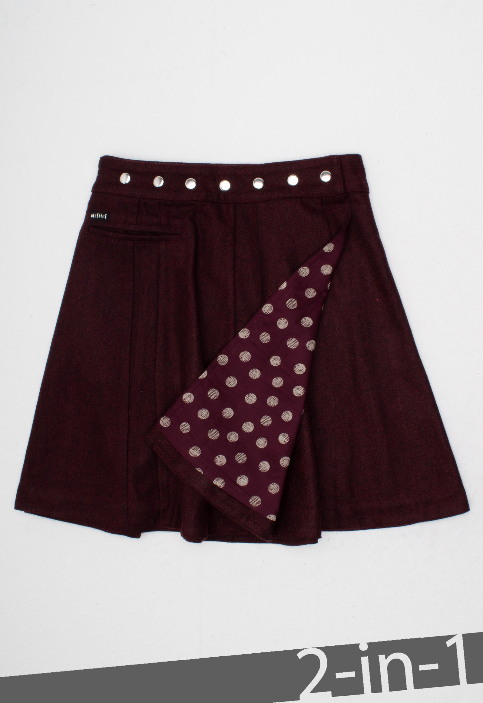moshiki-hot-cookie-69-wickelrock-tweed-50-cm-wendbar image 1