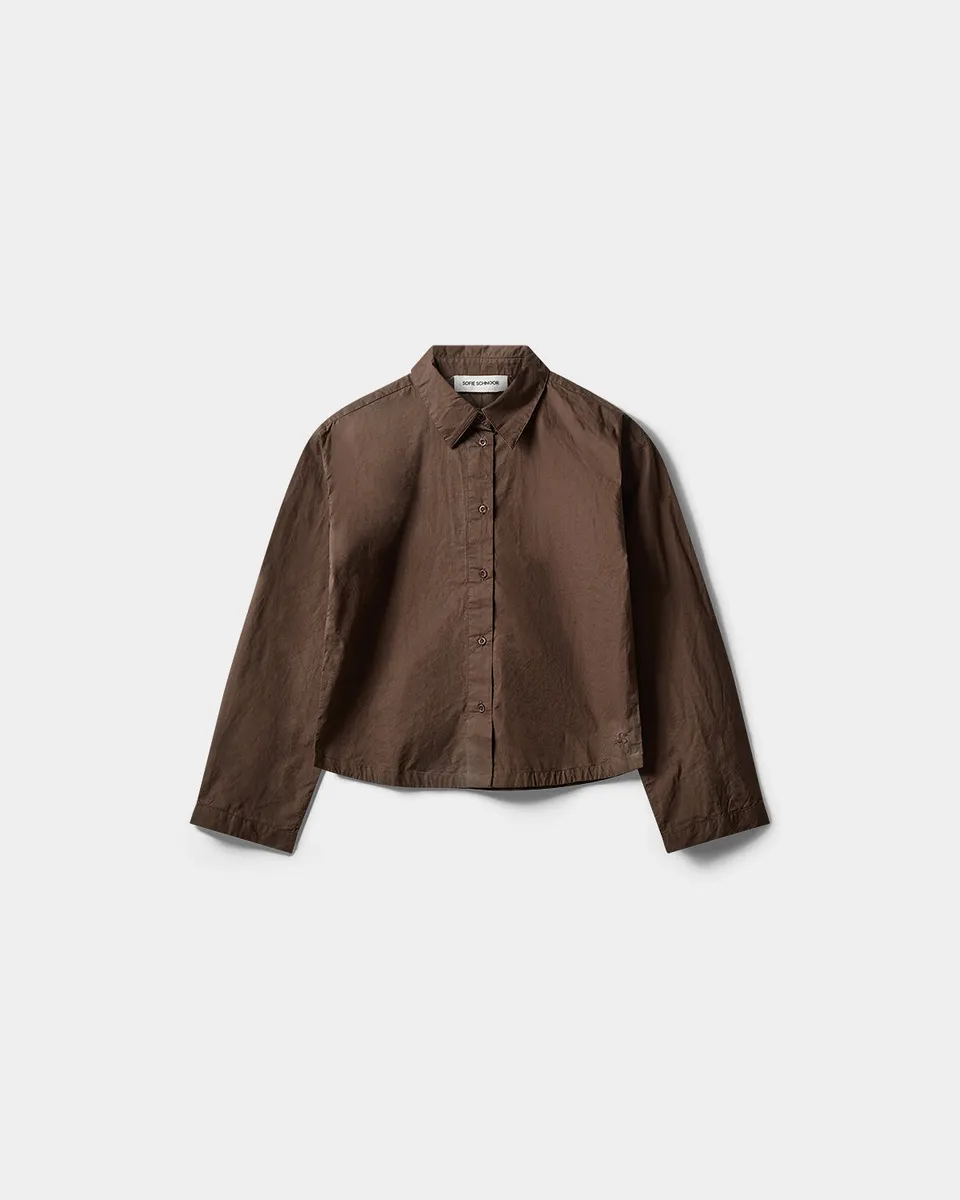 sofie-schnoor-young-g263281-bluse-braun-cropped-100-baumwolle image 1