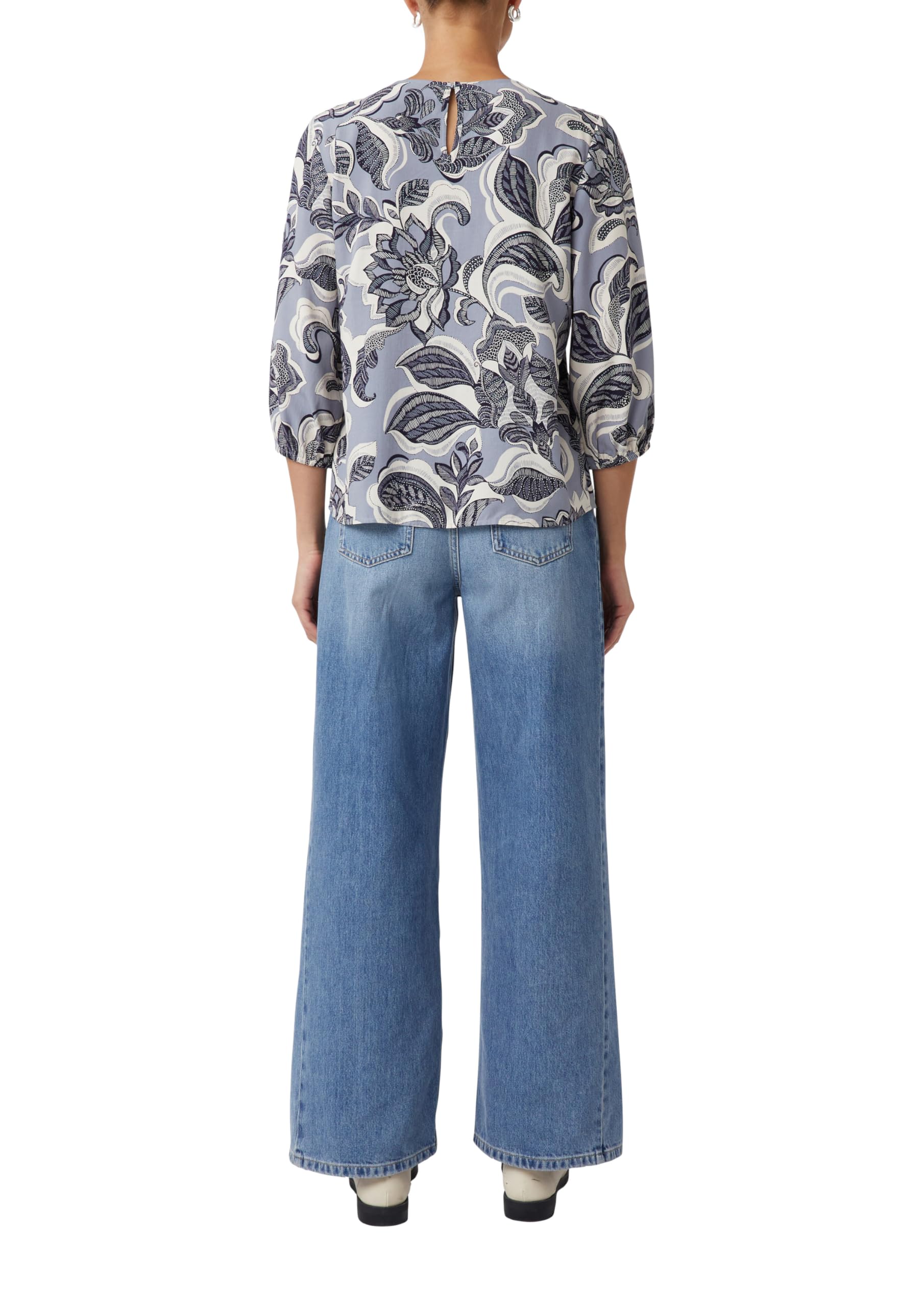 comma-bluse-all-over-print-twill-gr-e-38 image 2