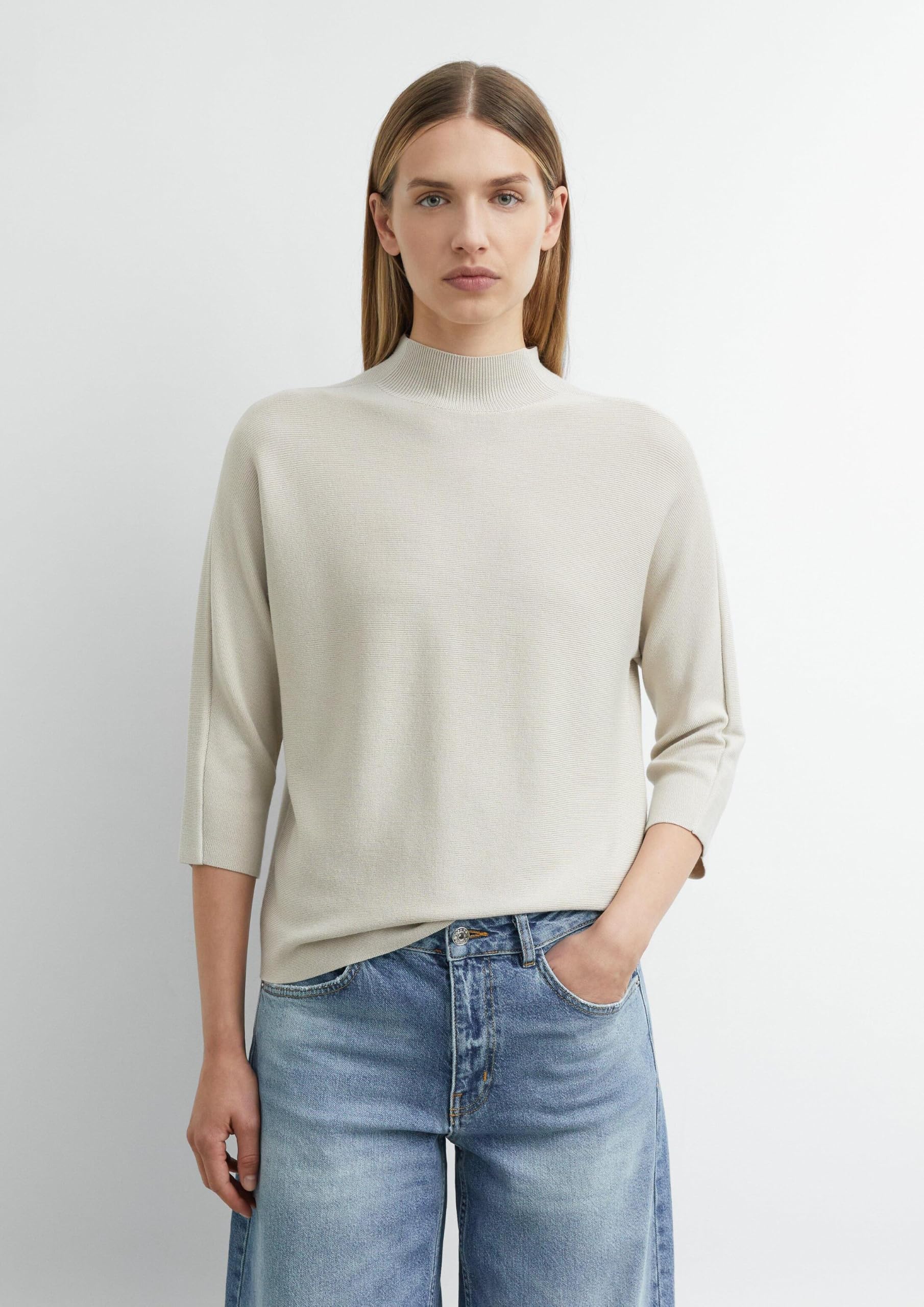 comma-knitwear-strickpullover-feinstrick-beige-3-4-arm image 6