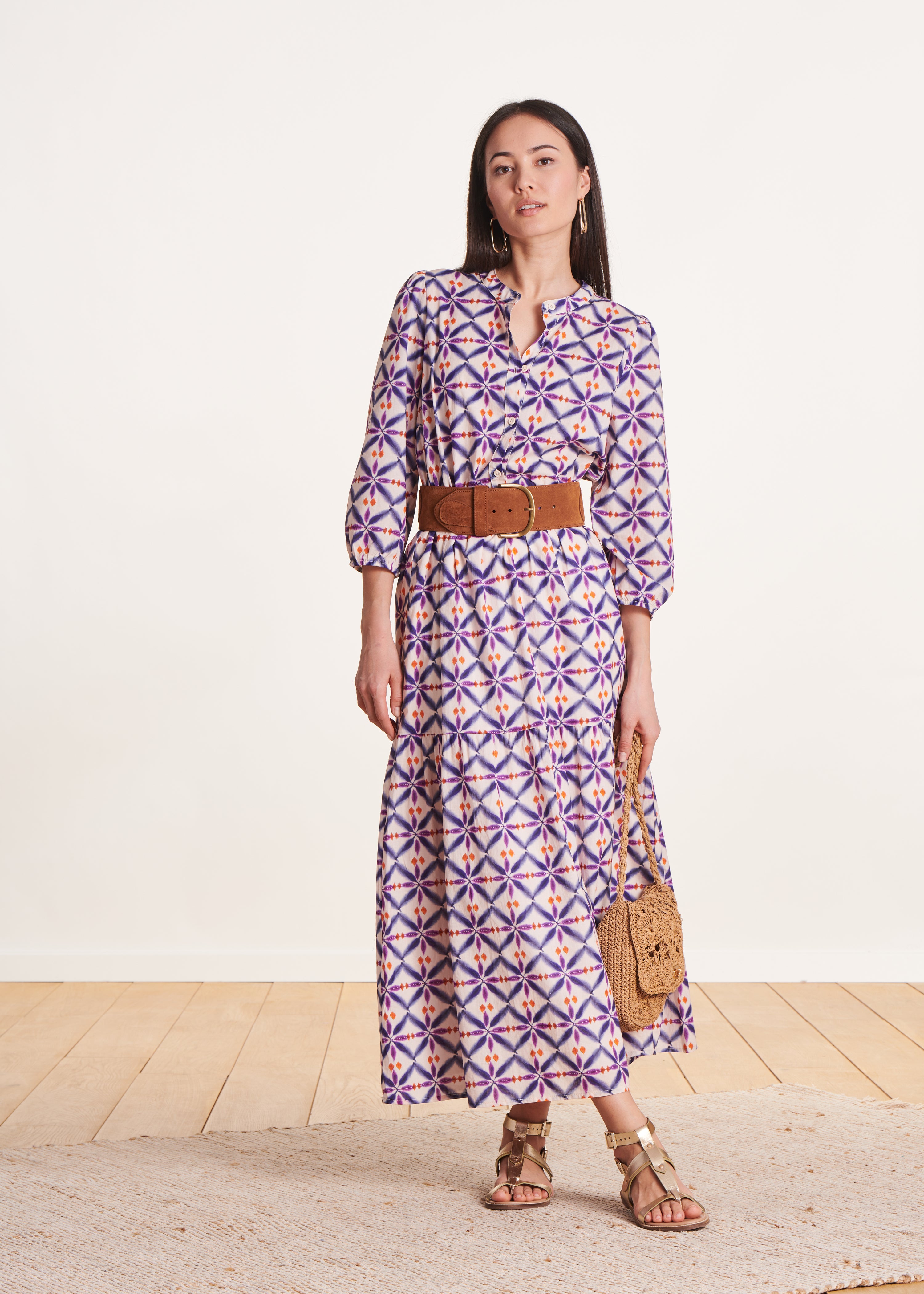 la-f-e-marabout-e-robes-maxikleid-violett-voile-gr-38 image 1