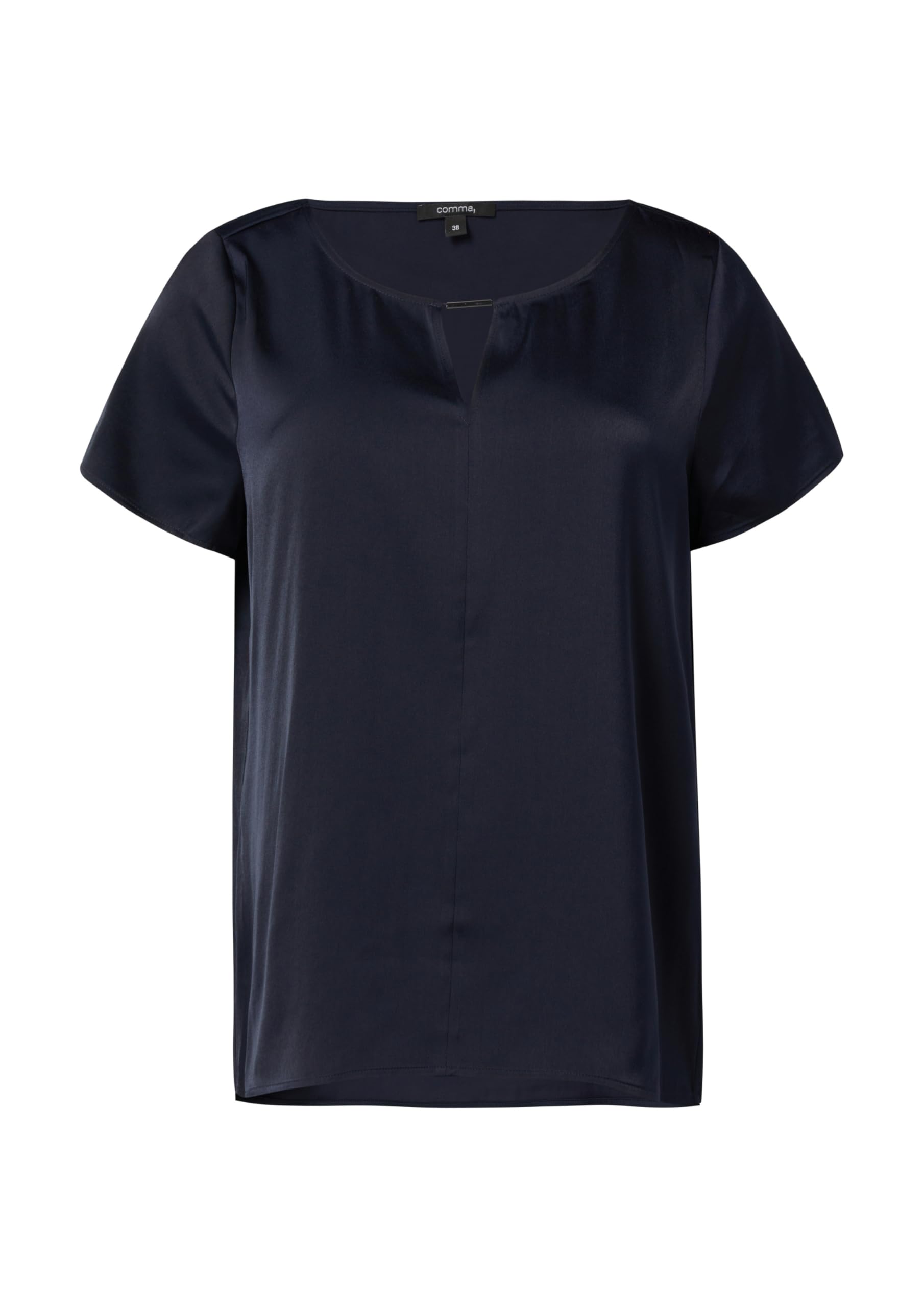 comma-bluse-damen-satinbluse-elegant-navy image 4