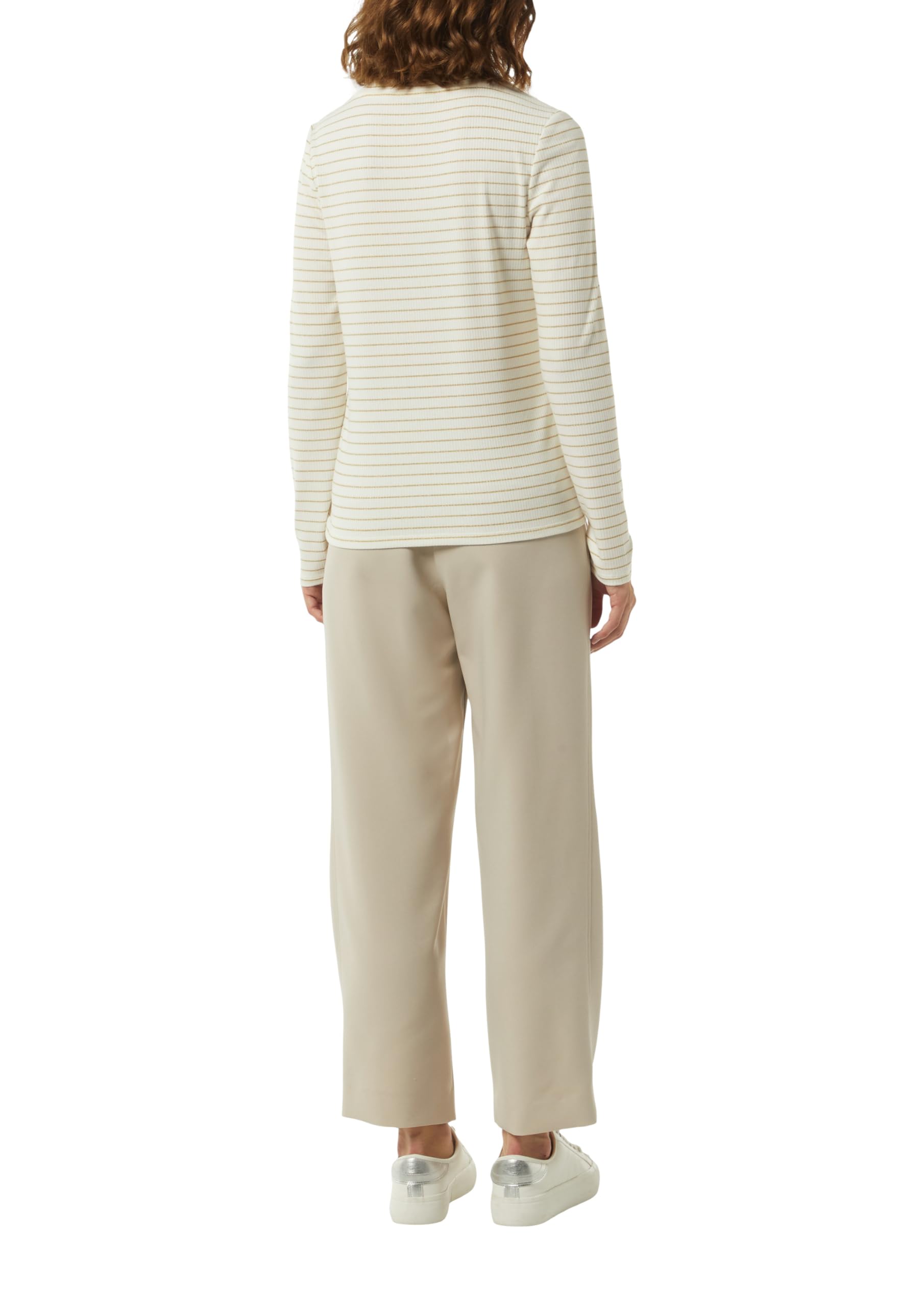comma-langarmshirt-glitzergarn-streifen-damen-34-wei image 2