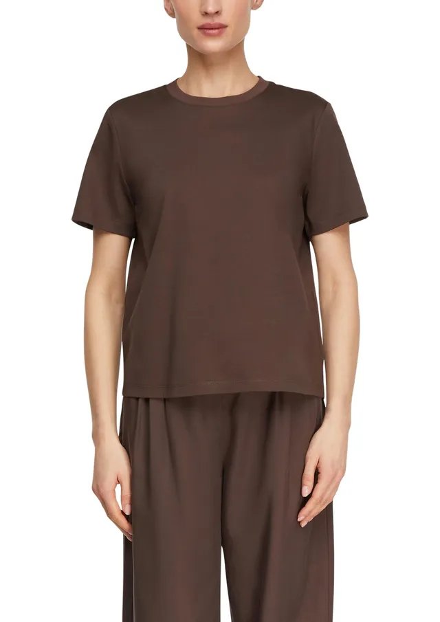 comma-basic-t-shirt-damen-top-creme-gr-38 image 1