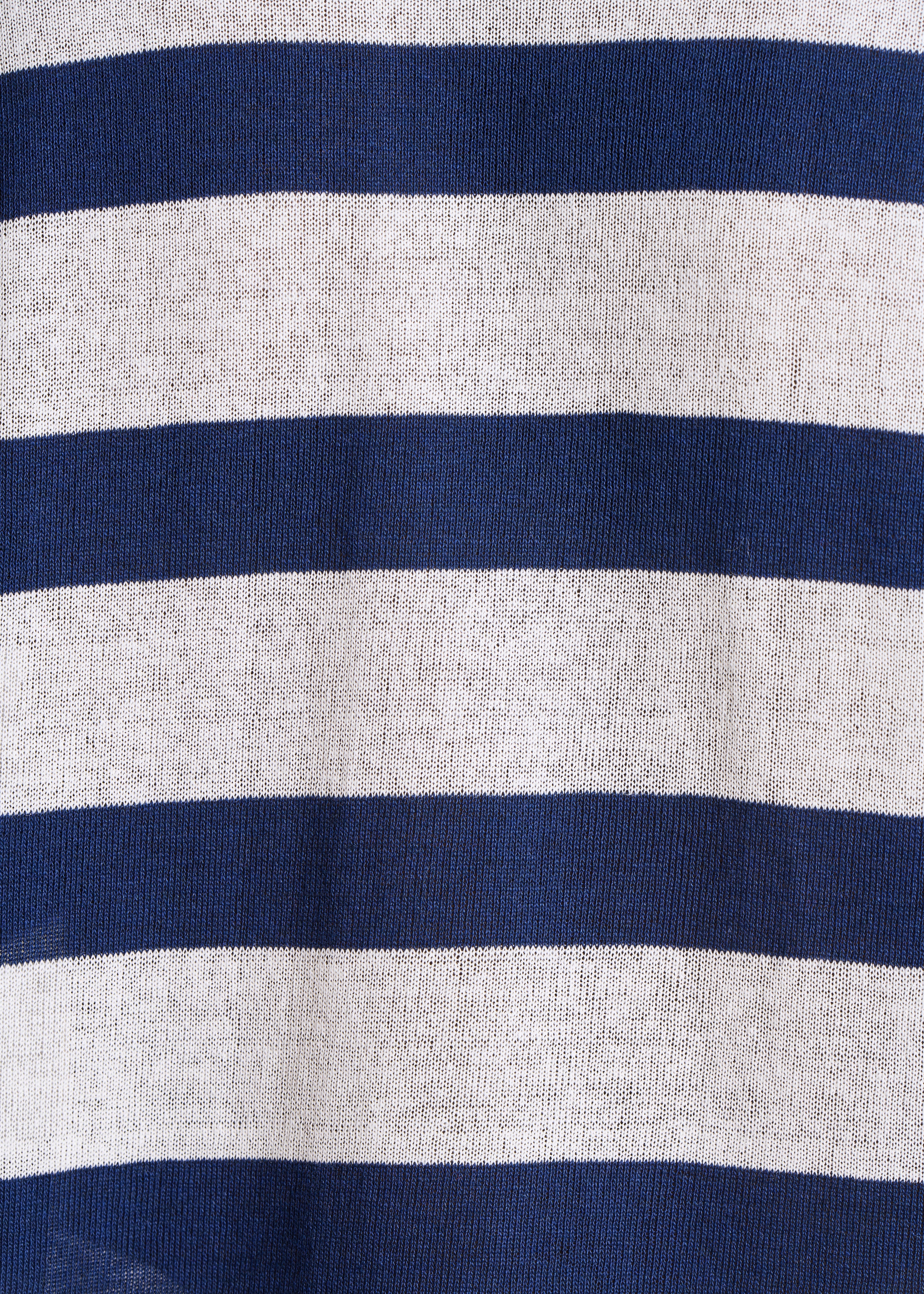 la-f-e-marabout-e-pulls-pullover-ecru-blau-gestreift-v-ausschnitt image 4
