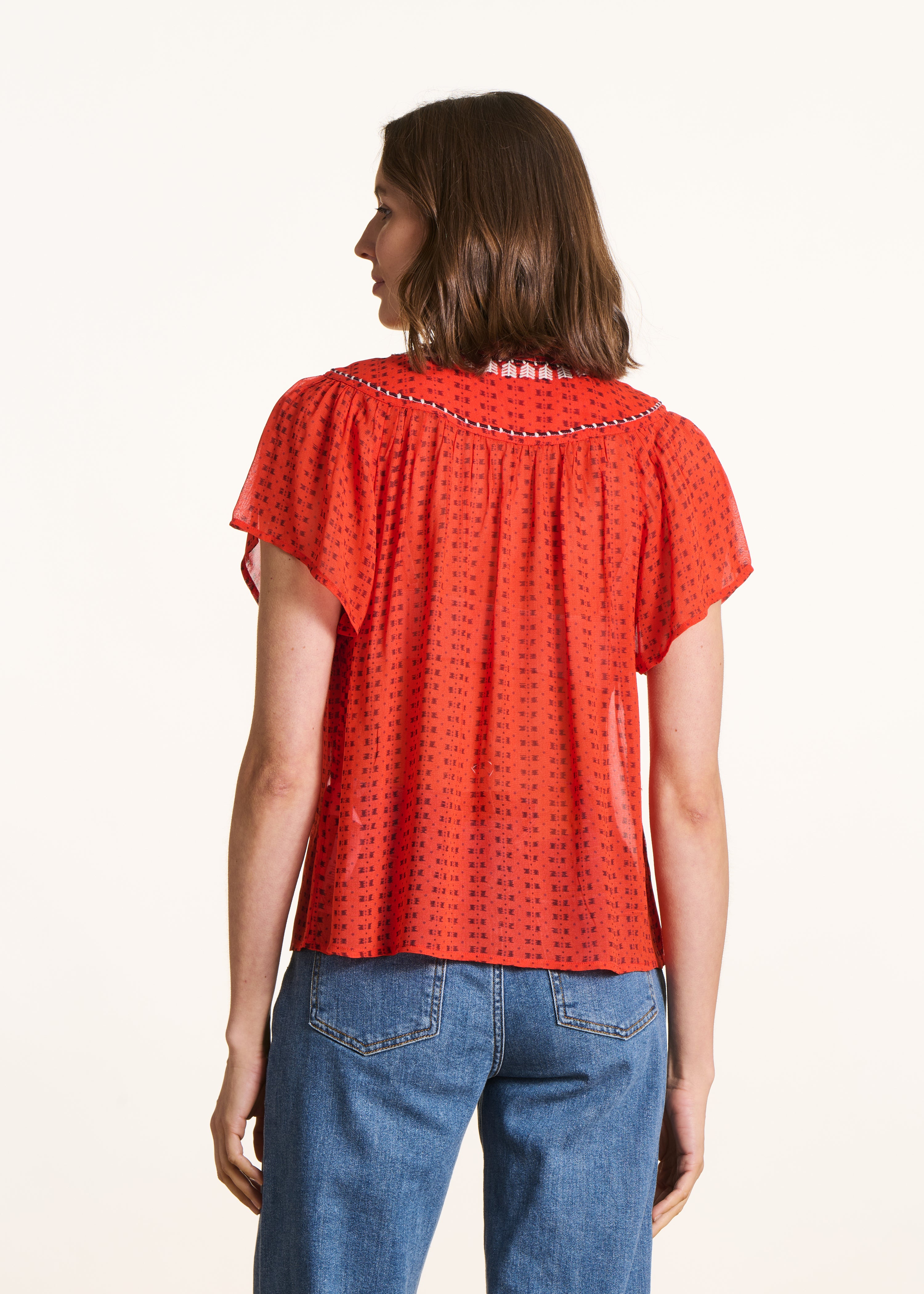 la-f-e-marabout-e-bluse-orange-jaspe-grafikmuster-gr-34 image 3