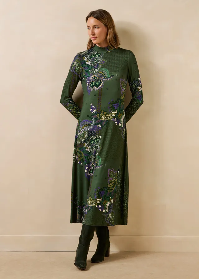 la-f-e-marabout-e-etrusk-maxikleid-gr-n-jersey-gemustert image 1