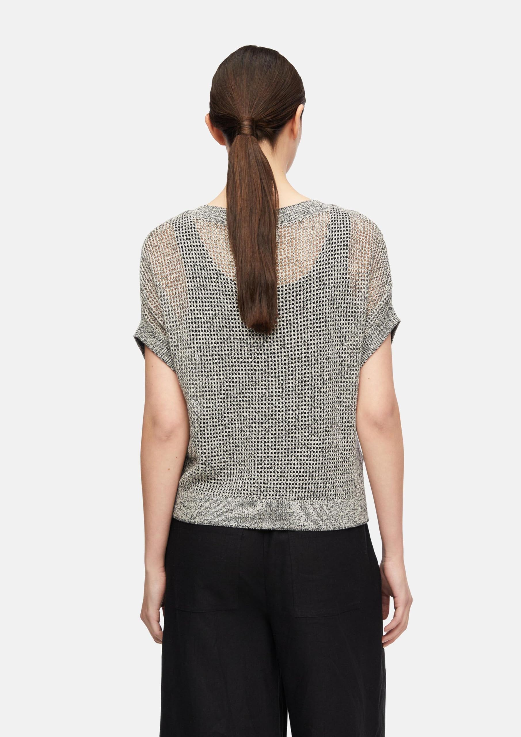 comma-knitwear-strickpullover-loose-fit-ajour-u-boot-ausschnitt image 7